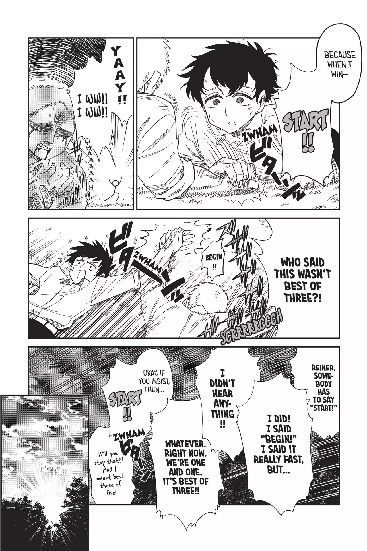 Attack on Titan: Junior High Chapter 68 page 15 - Chapter 68: Vol.5 68th Period: Friends Always Share