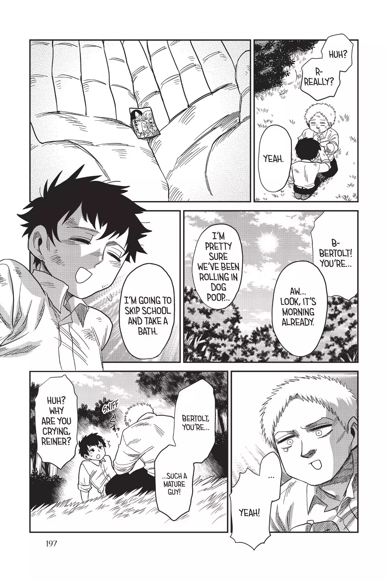 Attack on Titan: Junior High Chapter 68 page 17 - Chapter 68: Vol.5 68th Period: Friends Always Share