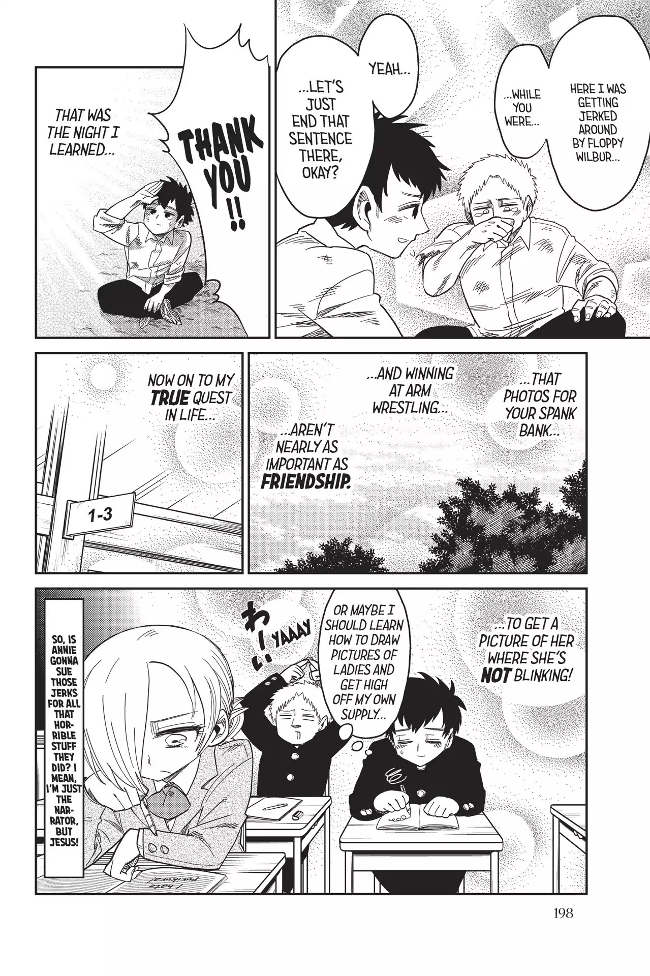 Attack on Titan: Junior High Chapter 68 page 18 - Chapter 68: Vol.5 68th Period: Friends Always Share