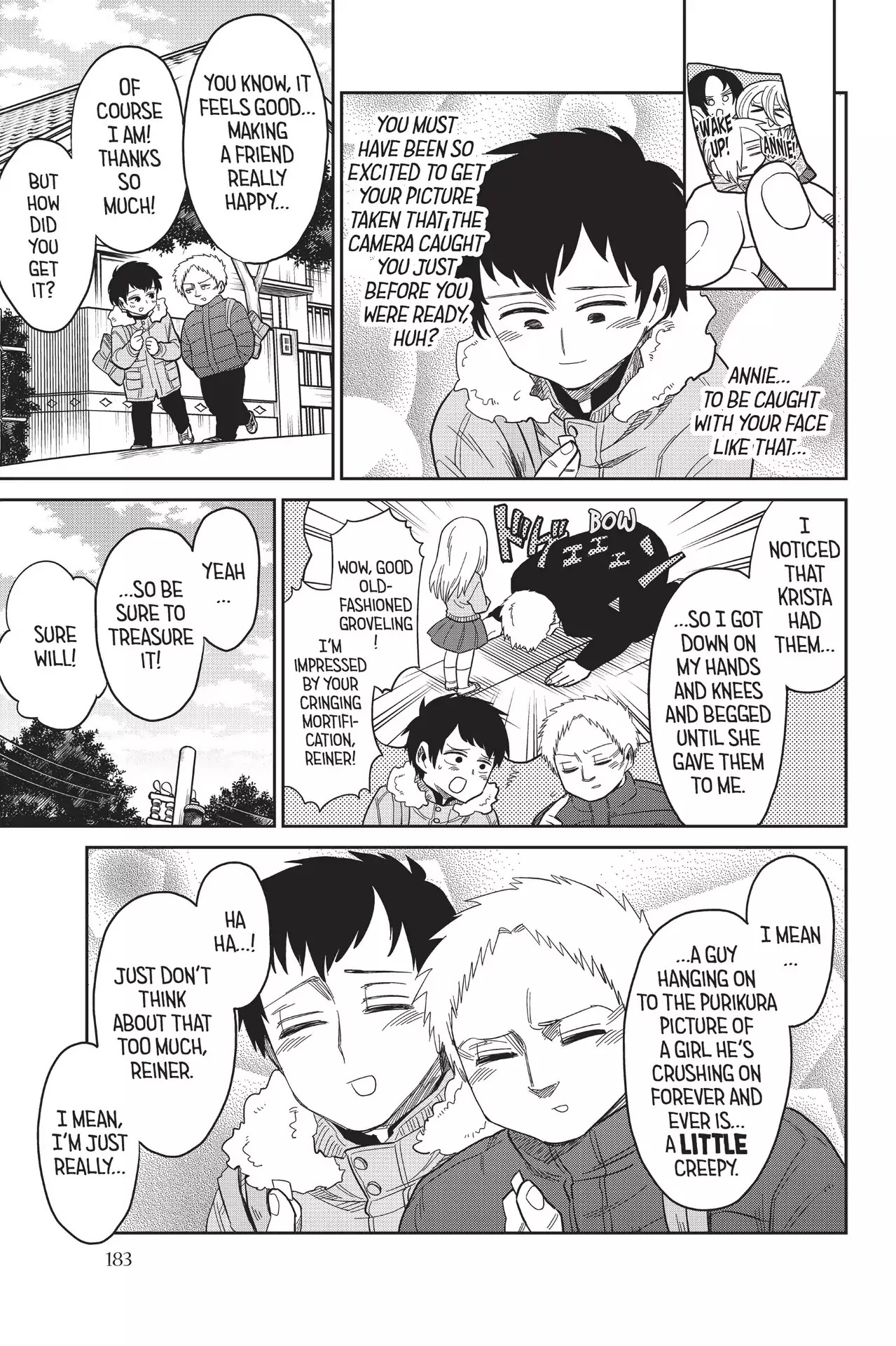Attack on Titan: Junior High Chapter 68 page 3 - Chapter 68: Vol.5 68th Period: Friends Always Share
