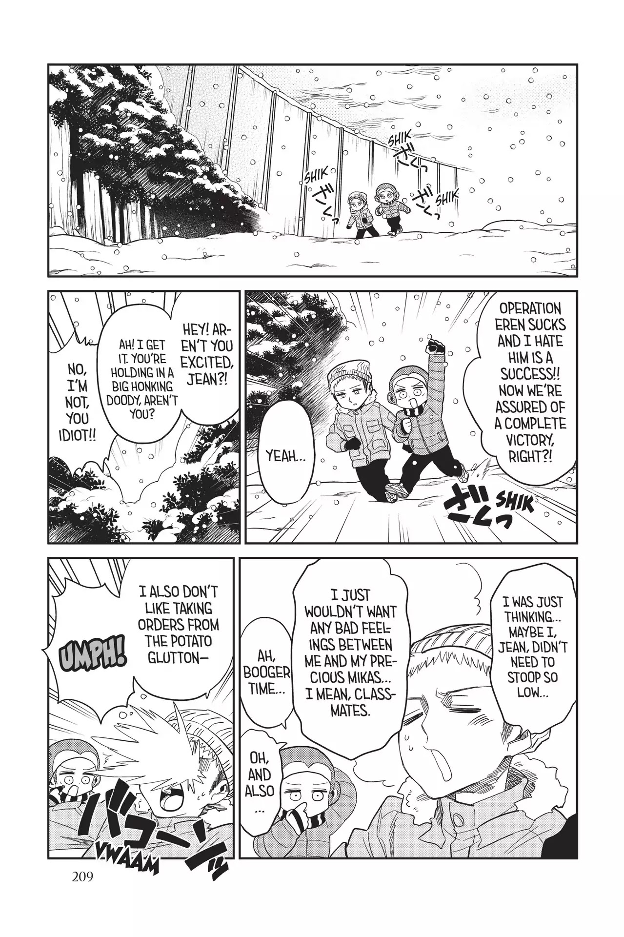 Attack on Titan: Junior High Chapter 69 page 11 - Chapter 69: Vol.5 69th Period: Let It Snow, Let Them Burn