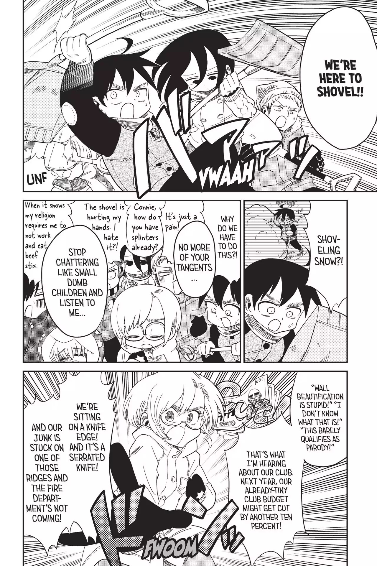Attack on Titan: Junior High Chapter 69 page 2 - Chapter 69: Vol.5 69th Period: Let It Snow, Let Them Burn