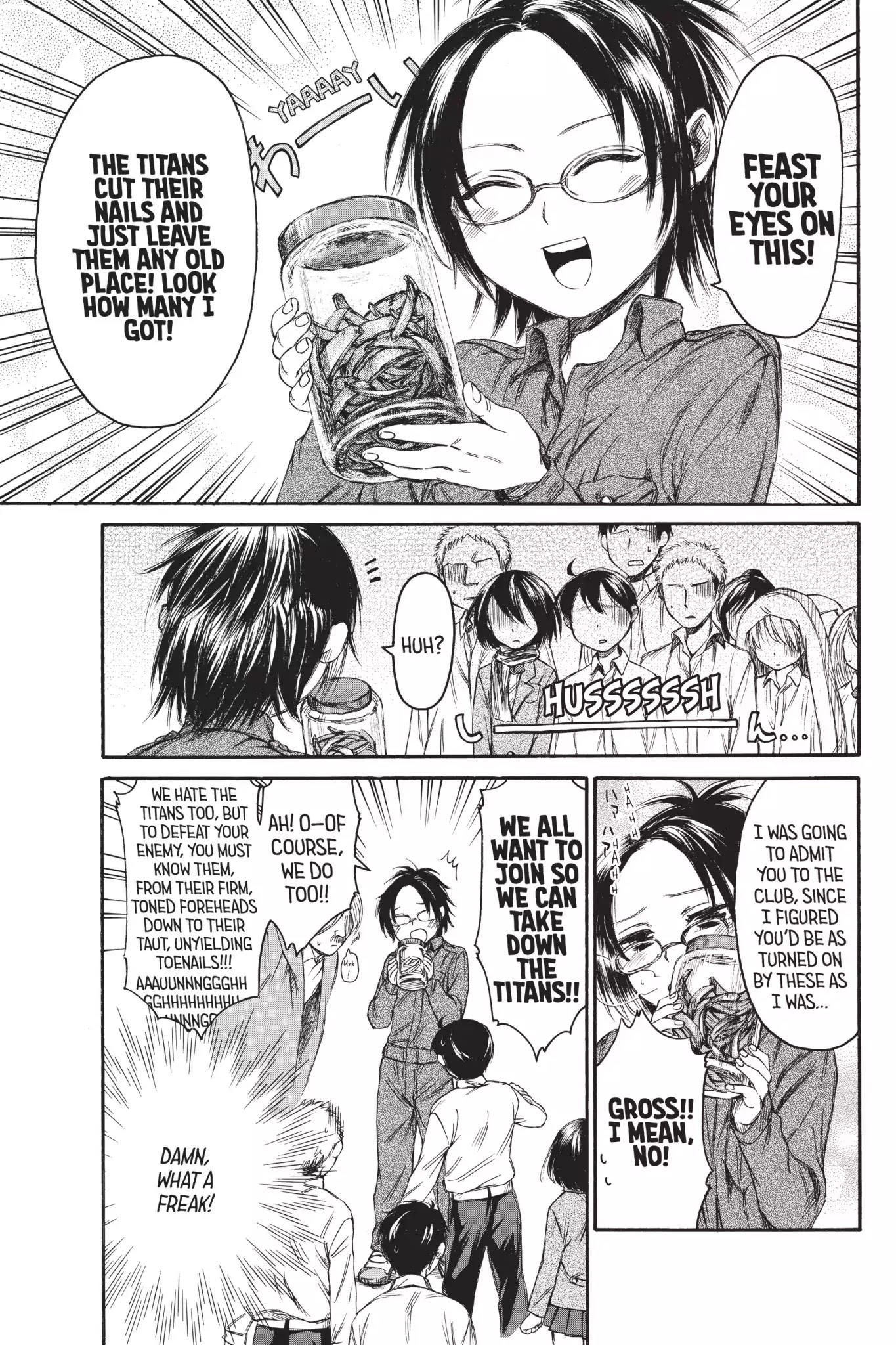 Attack on Titan: Junior High Chapter 7 page 13 - Chapter 7: Vol.1 7th Period: A Whiff Of Something Interesting
