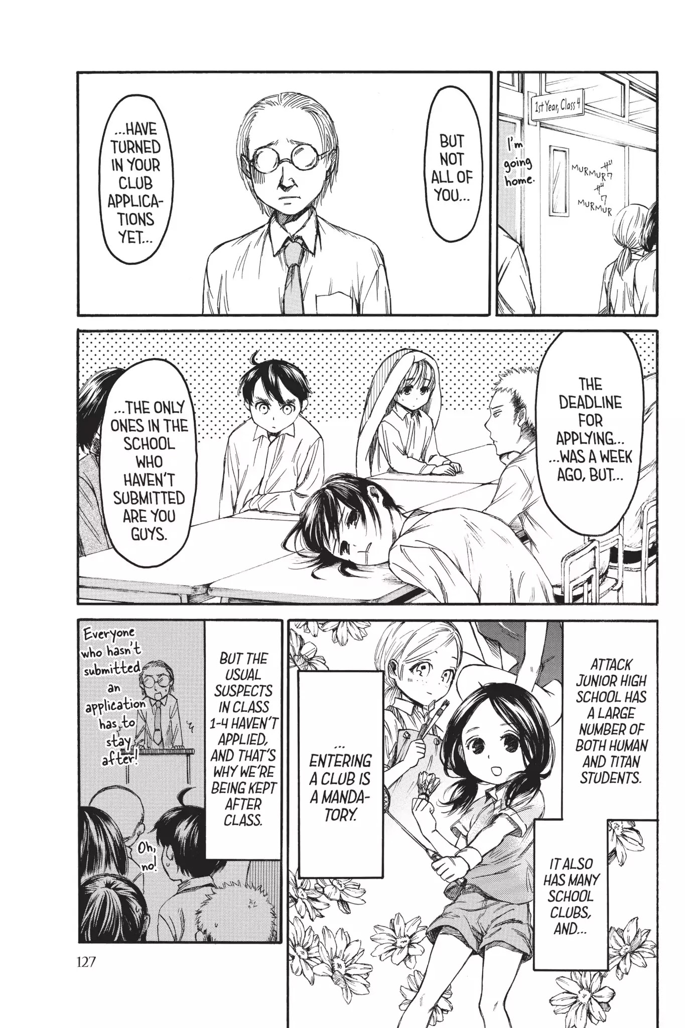 Attack on Titan: Junior High Chapter 7 page 3 - Chapter 7: Vol.1 7th Period: A Whiff Of Something Interesting