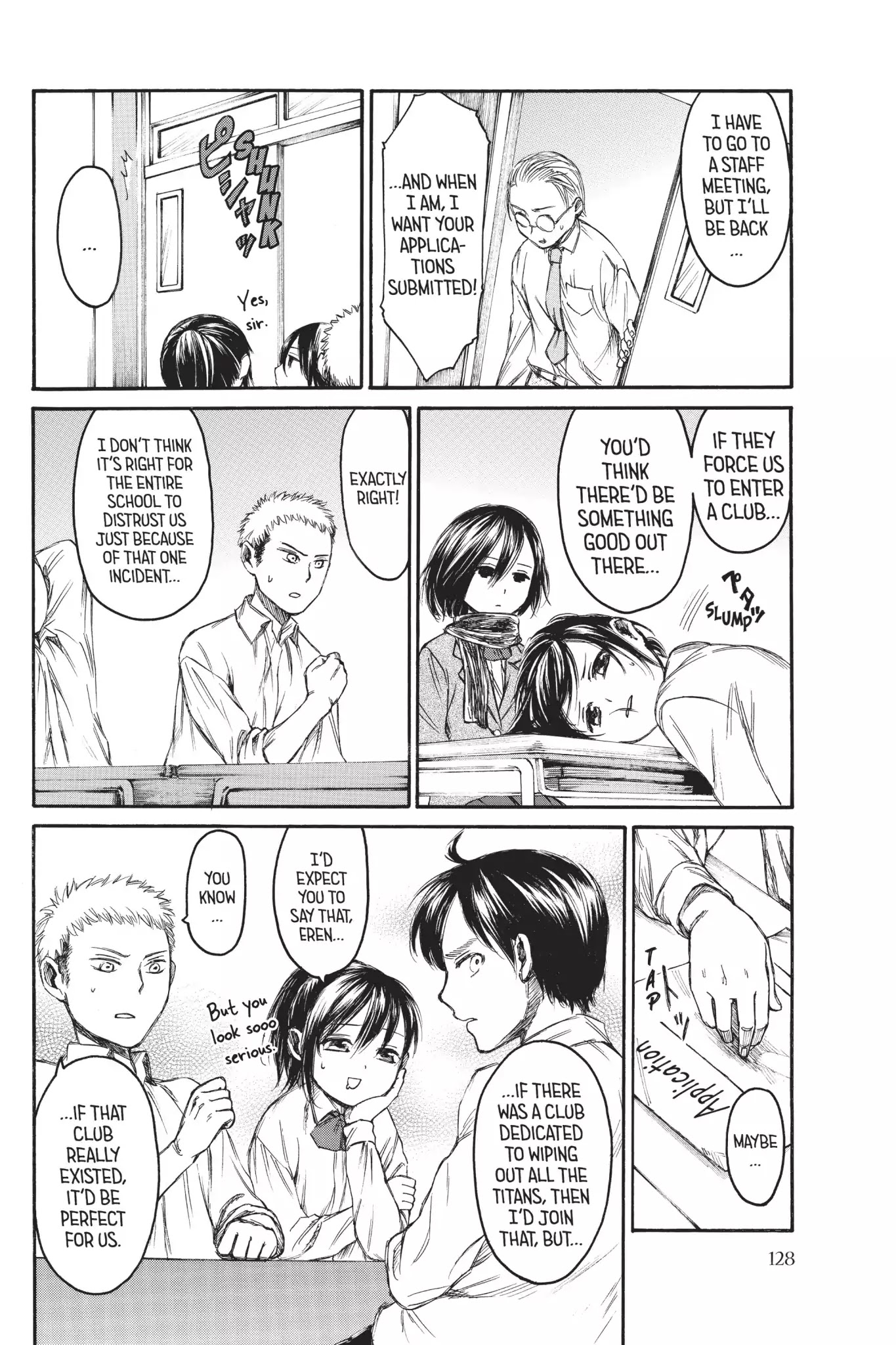 Attack on Titan: Junior High Chapter 7 page 4 - Chapter 7: Vol.1 7th Period: A Whiff Of Something Interesting