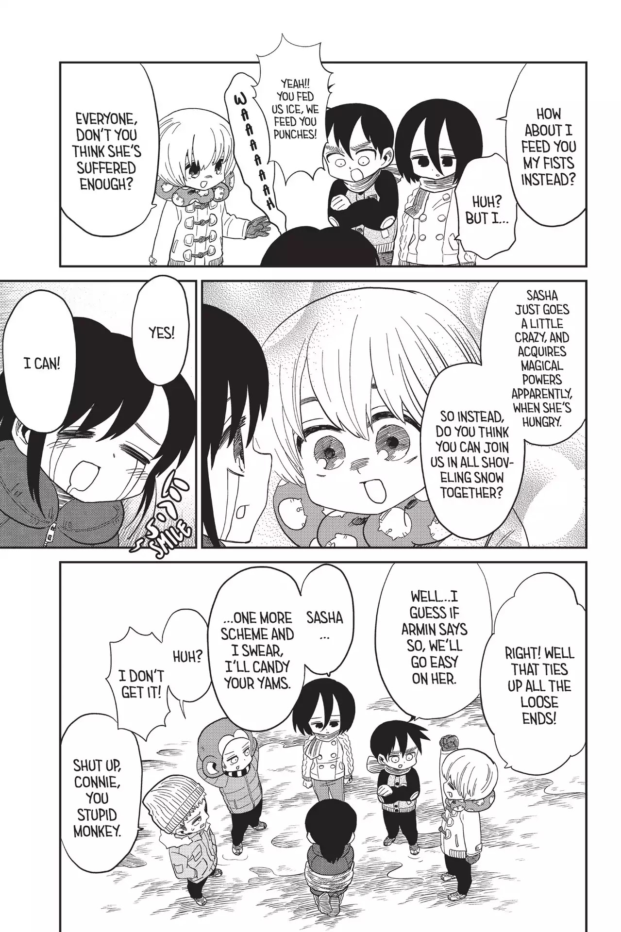 Attack on Titan: Junior High Chapter 70 page 21 - Chapter 70: Vol.5 70th Period: The Snow-Shoveling Fanciers Club