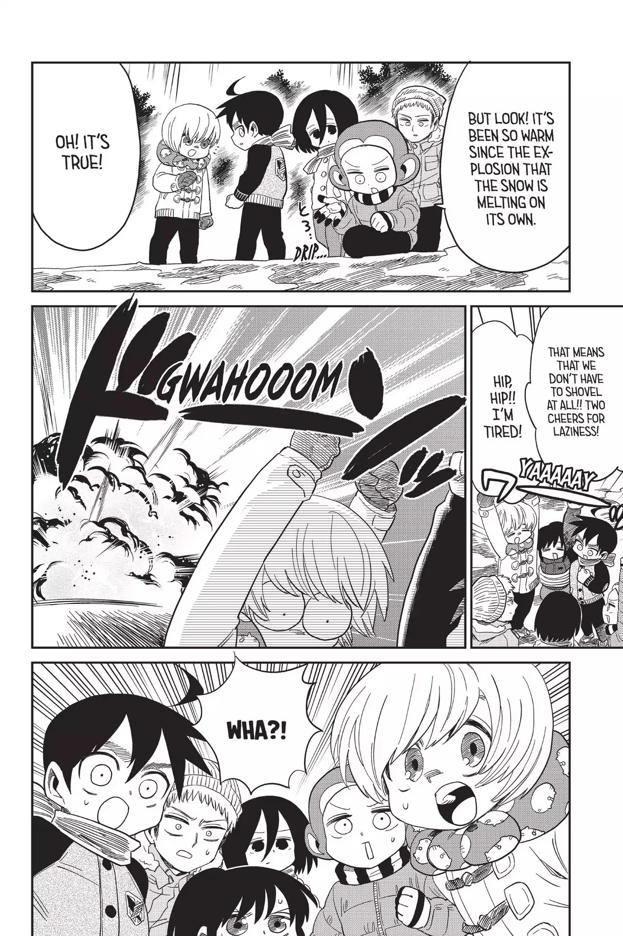 Attack on Titan: Junior High Chapter 70 page 22 - Chapter 70: Vol.5 70th Period: The Snow-Shoveling Fanciers Club