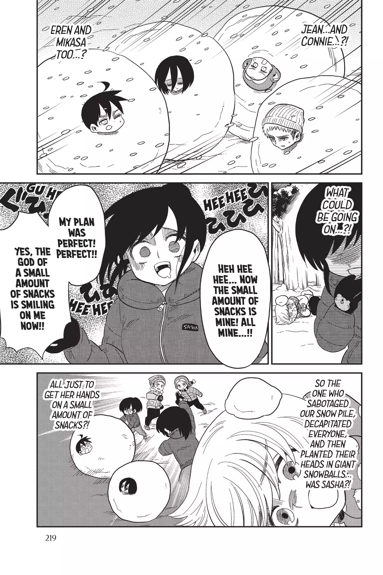Attack on Titan: Junior High Chapter 70 page 3 - Chapter 70: Vol.5 70th Period: The Snow-Shoveling Fanciers Club
