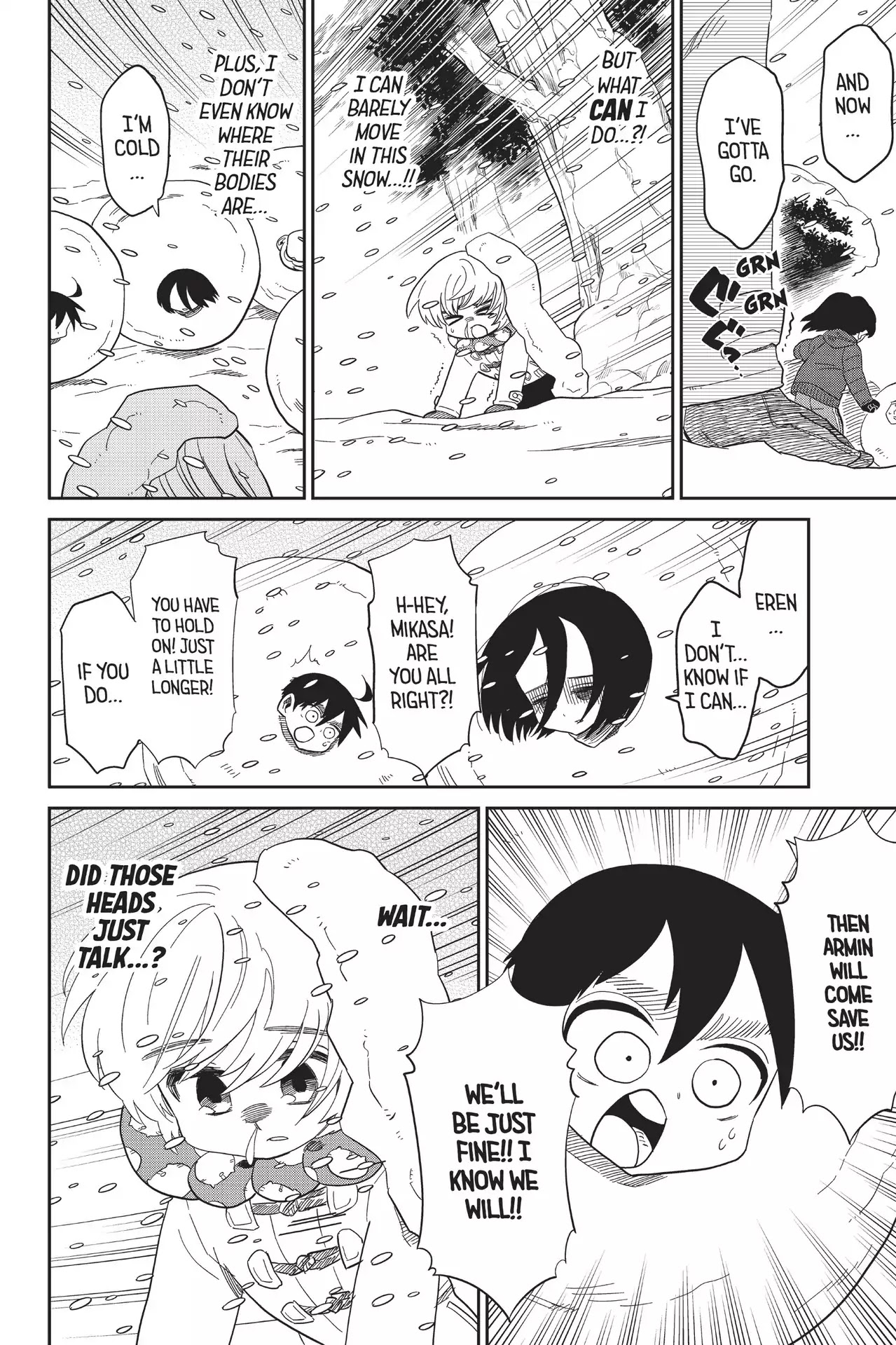 Attack on Titan: Junior High Chapter 70 page 4 - Chapter 70: Vol.5 70th Period: The Snow-Shoveling Fanciers Club