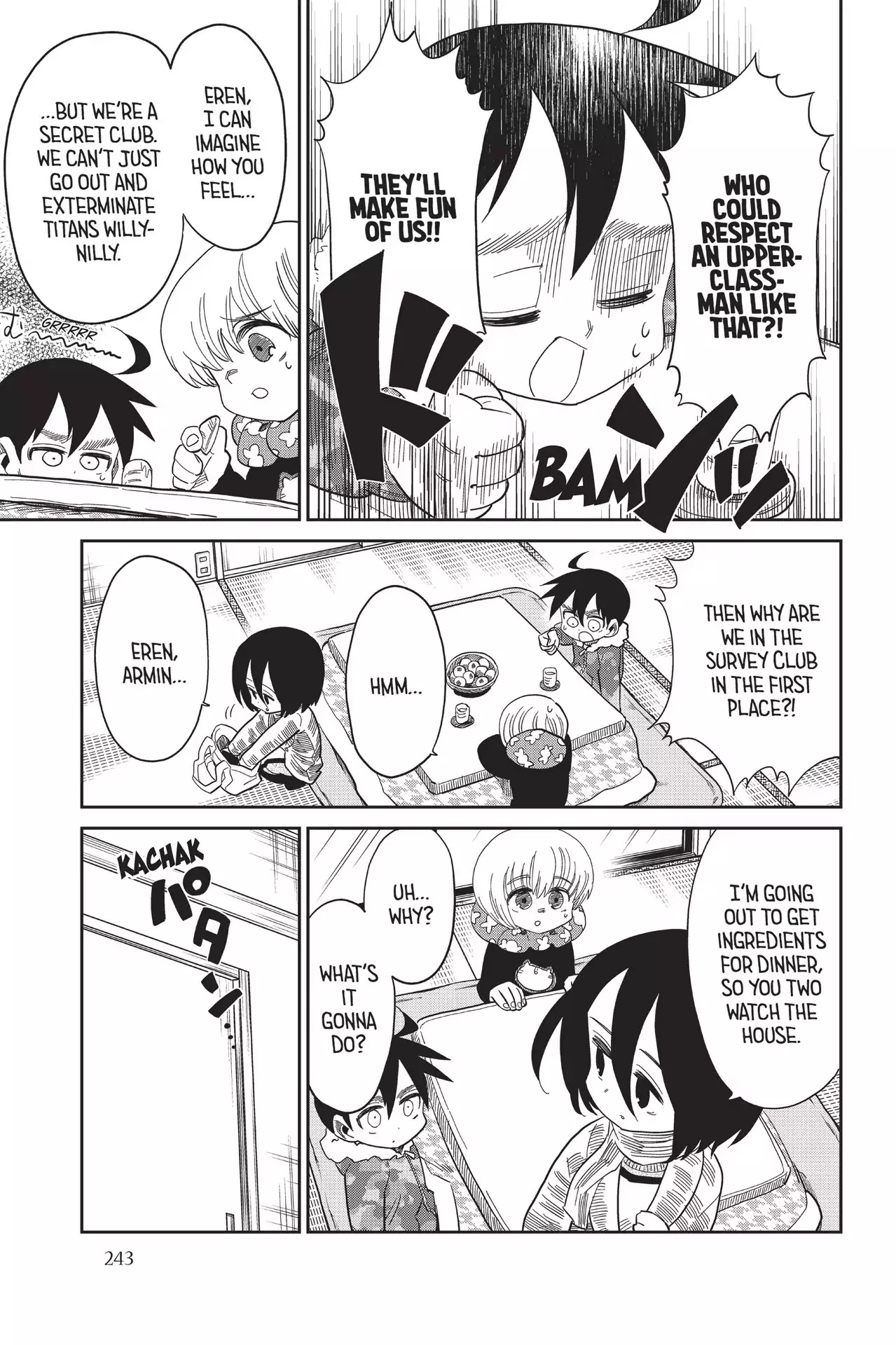 Attack on Titan: Junior High Chapter 71 page 3 - Chapter 71: Vol.5 71th Period: A Day Off Is The Time To Try A Change And Mature Like Nobody's Business