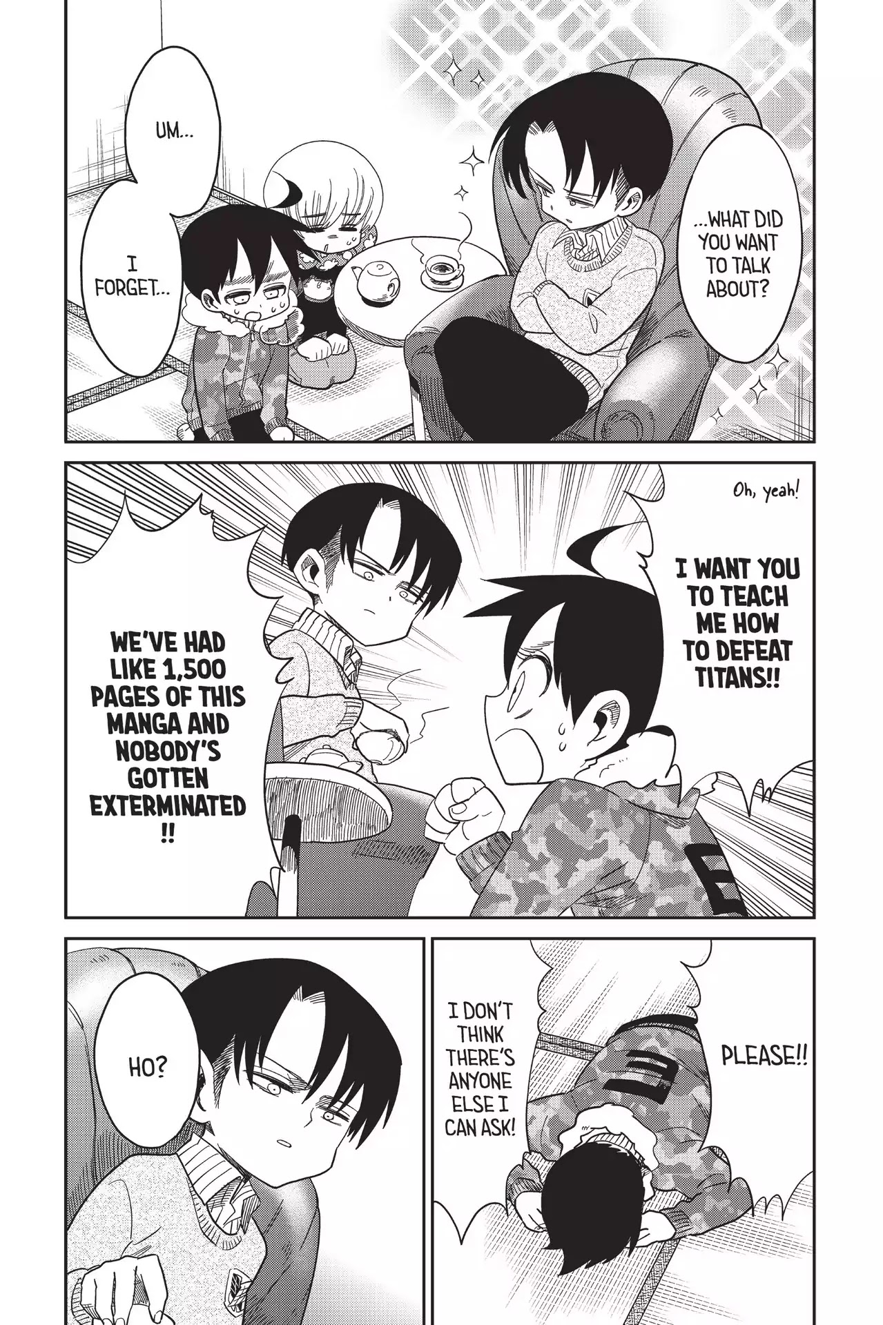 Attack on Titan: Junior High Chapter 71 page 6 - Chapter 71: Vol.5 71th Period: A Day Off Is The Time To Try A Change And Mature Like Nobody's Business