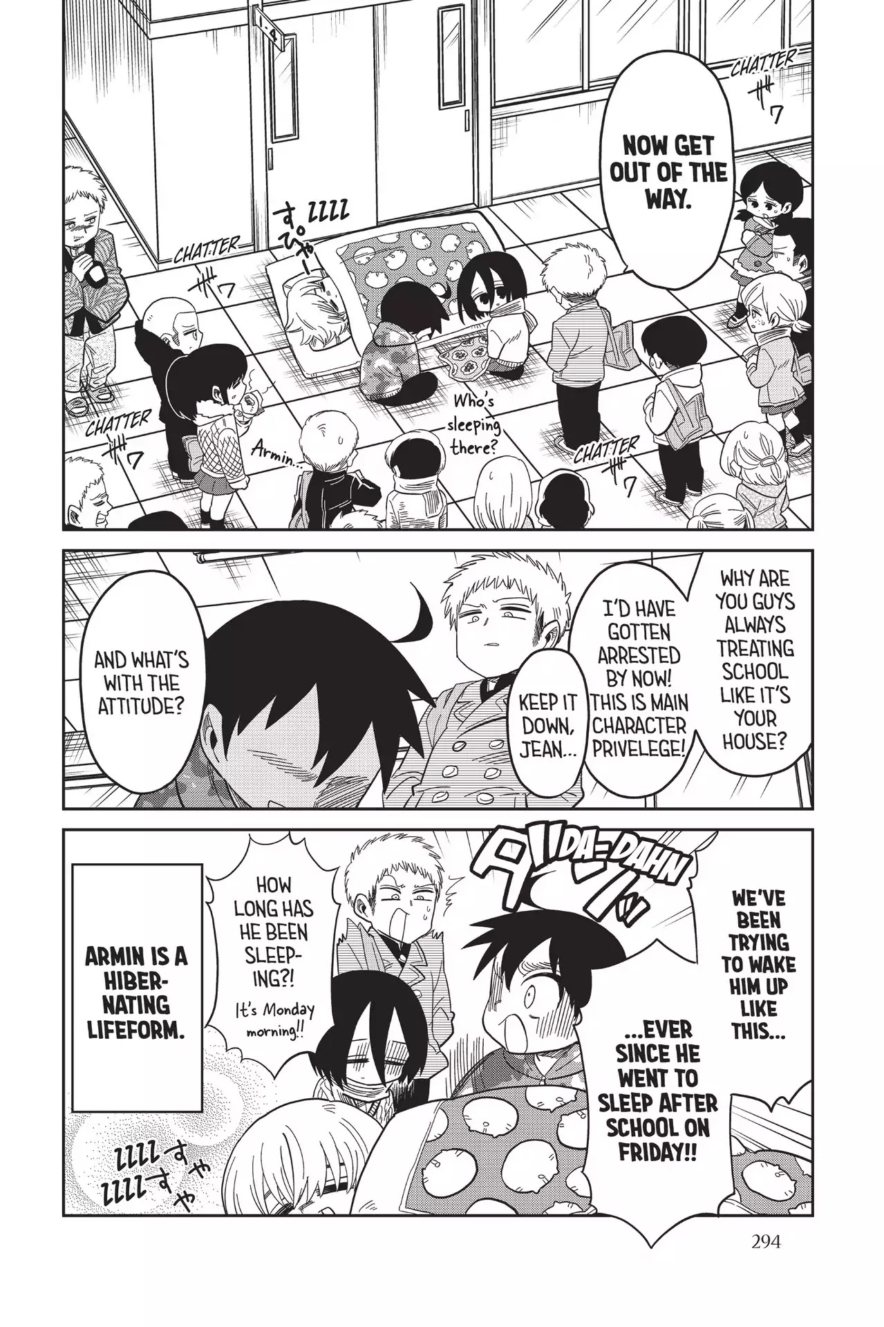 Attack on Titan: Junior High Chapter 72.5 page 4 - Vol.5 Special Edition: A Nice Morning, Feels Dreamy