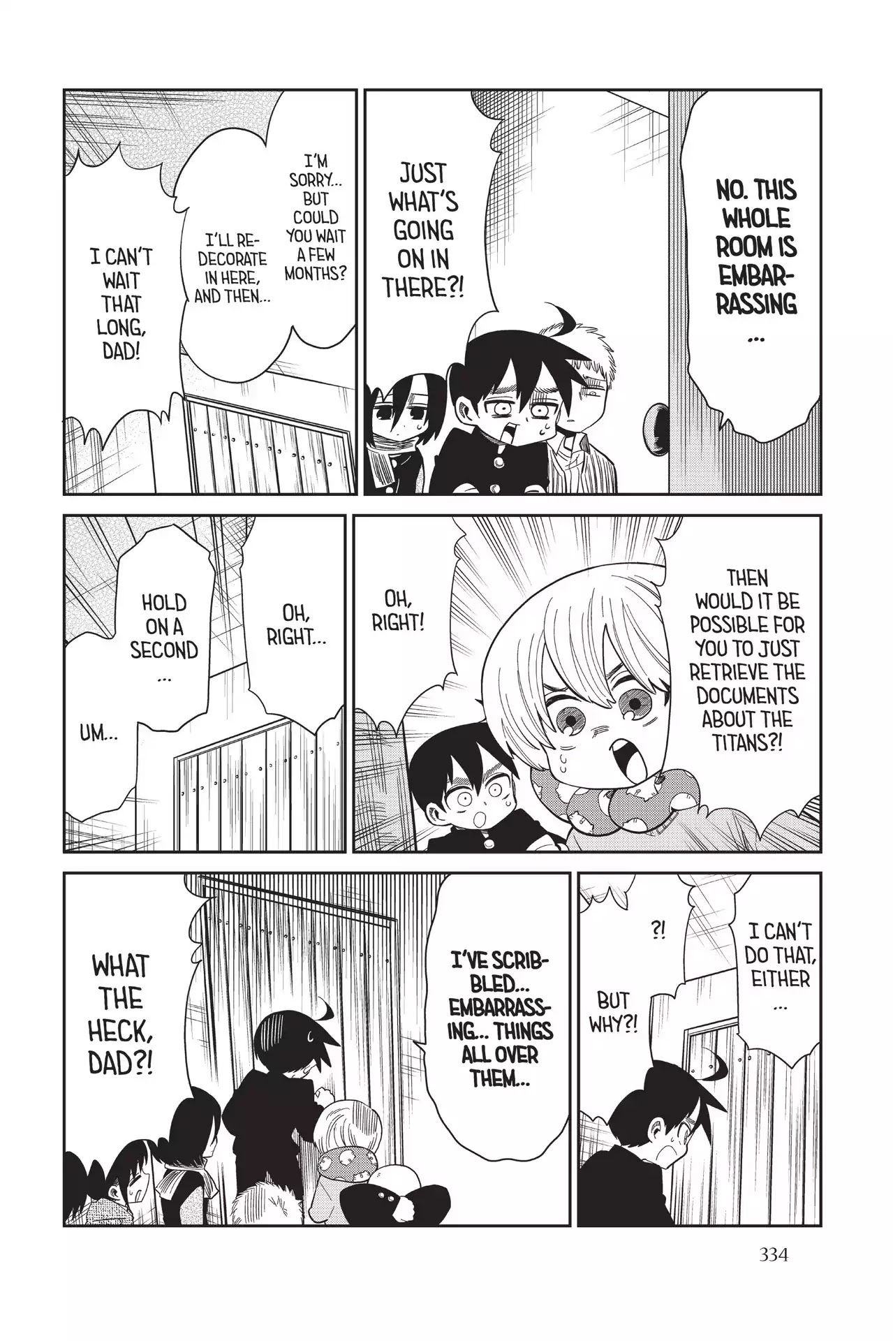 Attack on Titan: Junior High Chapter 73 page 14 - Chapter 73: Vol.5 73th Period: Dad On A Weekday