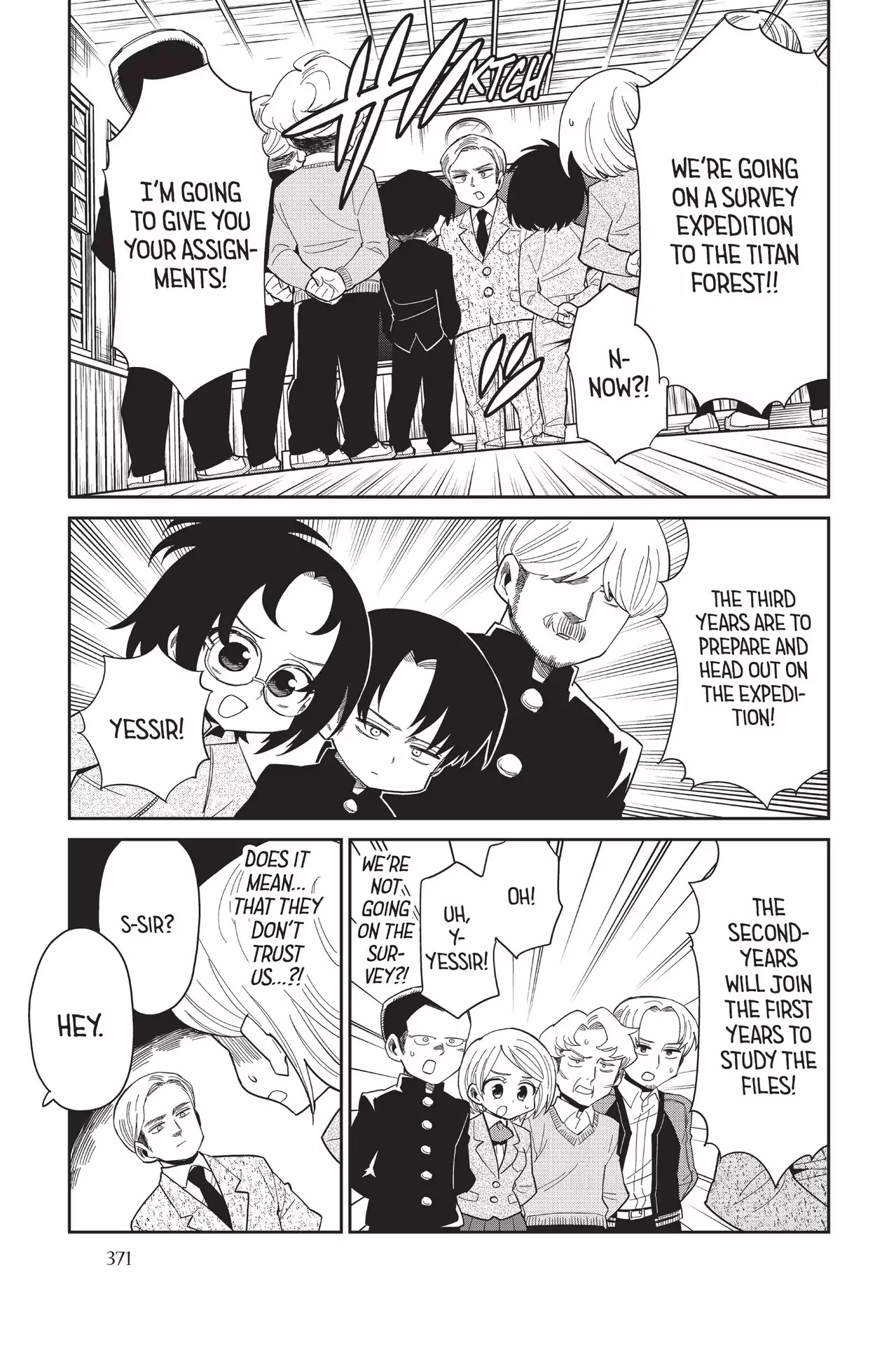 Attack on Titan: Junior High Chapter 75 page 7 - Chapter 75: Vol.5: 75th Period: Wanna Be A Sempai