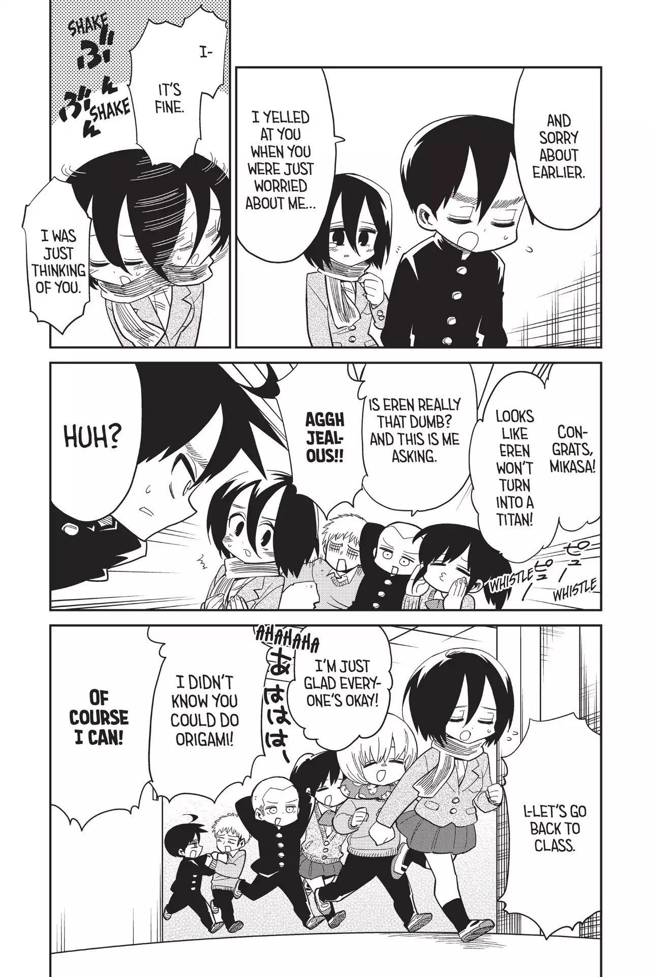 Attack on Titan: Junior High Chapter 77 page 15 - Chapter 77: Vol.5 77th Period: Goodbyes For The First-Years