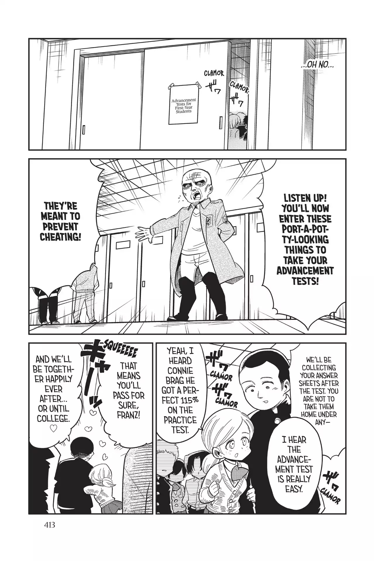 Attack on Titan: Junior High Chapter 77 page 5 - Chapter 77: Vol.5 77th Period: Goodbyes For The First-Years