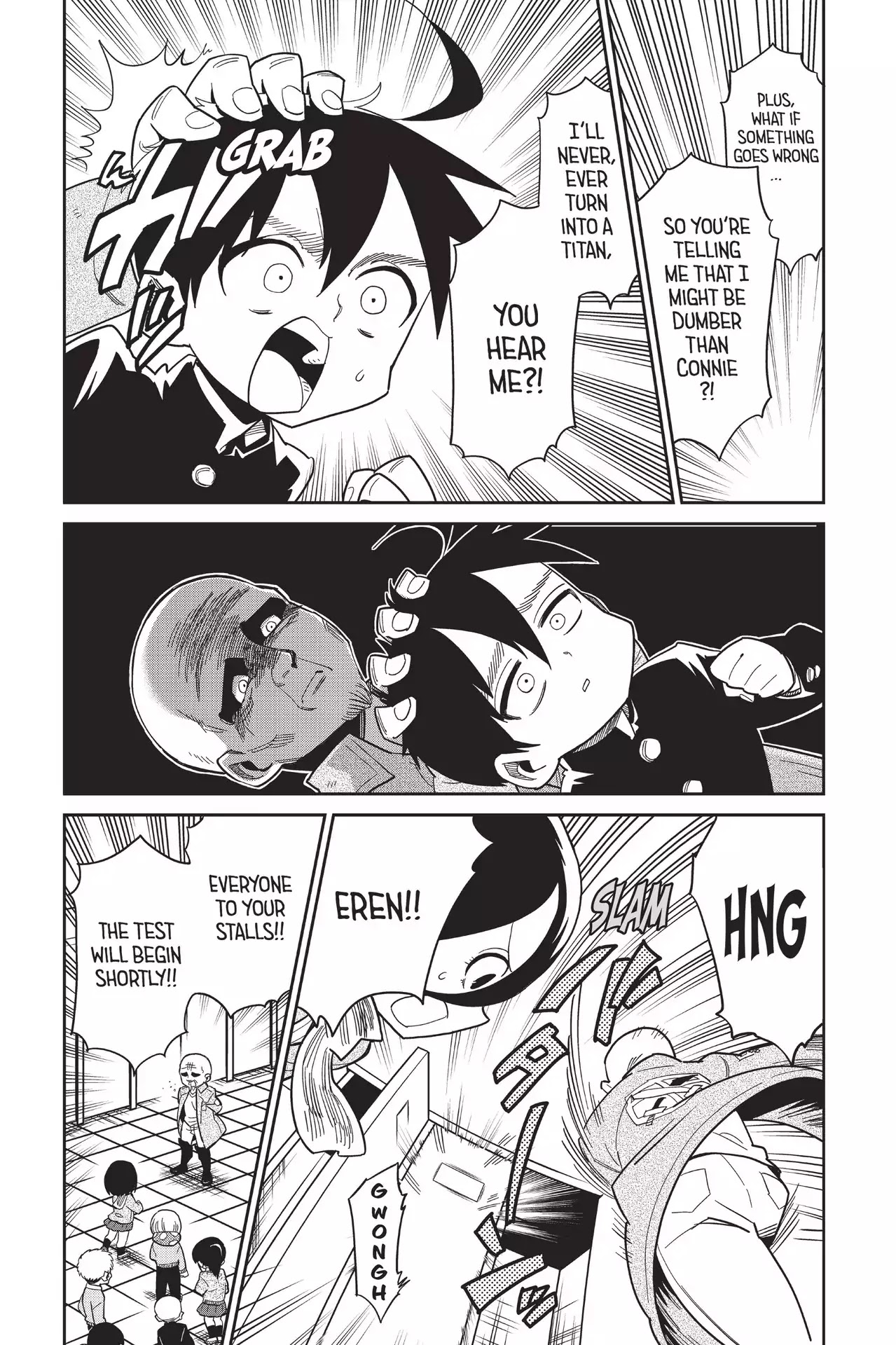 Attack on Titan: Junior High Chapter 77 page 8 - Chapter 77: Vol.5 77th Period: Goodbyes For The First-Years
