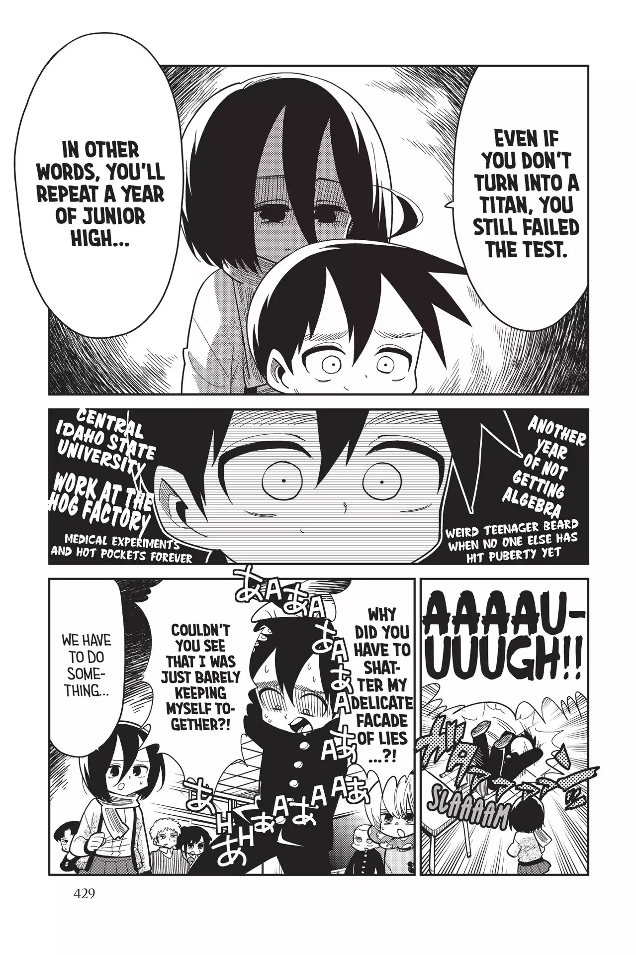 Attack on Titan: Junior High Chapter 78 page 3 - Chapter 78: Vol.5 78th Period: The Dangerous Man In Glasses