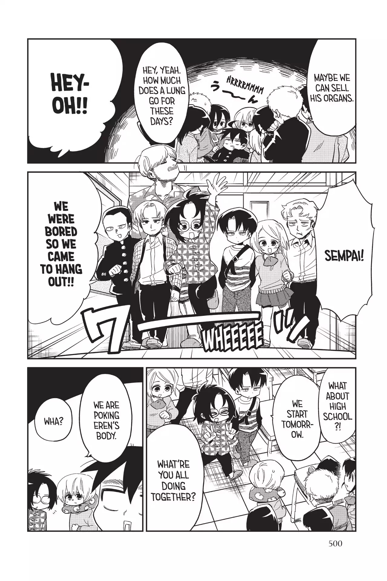 Attack on Titan: Junior High Chapter 79.5 page 28 - Vol.5 Final Period: Farewell, Attack Junior High!