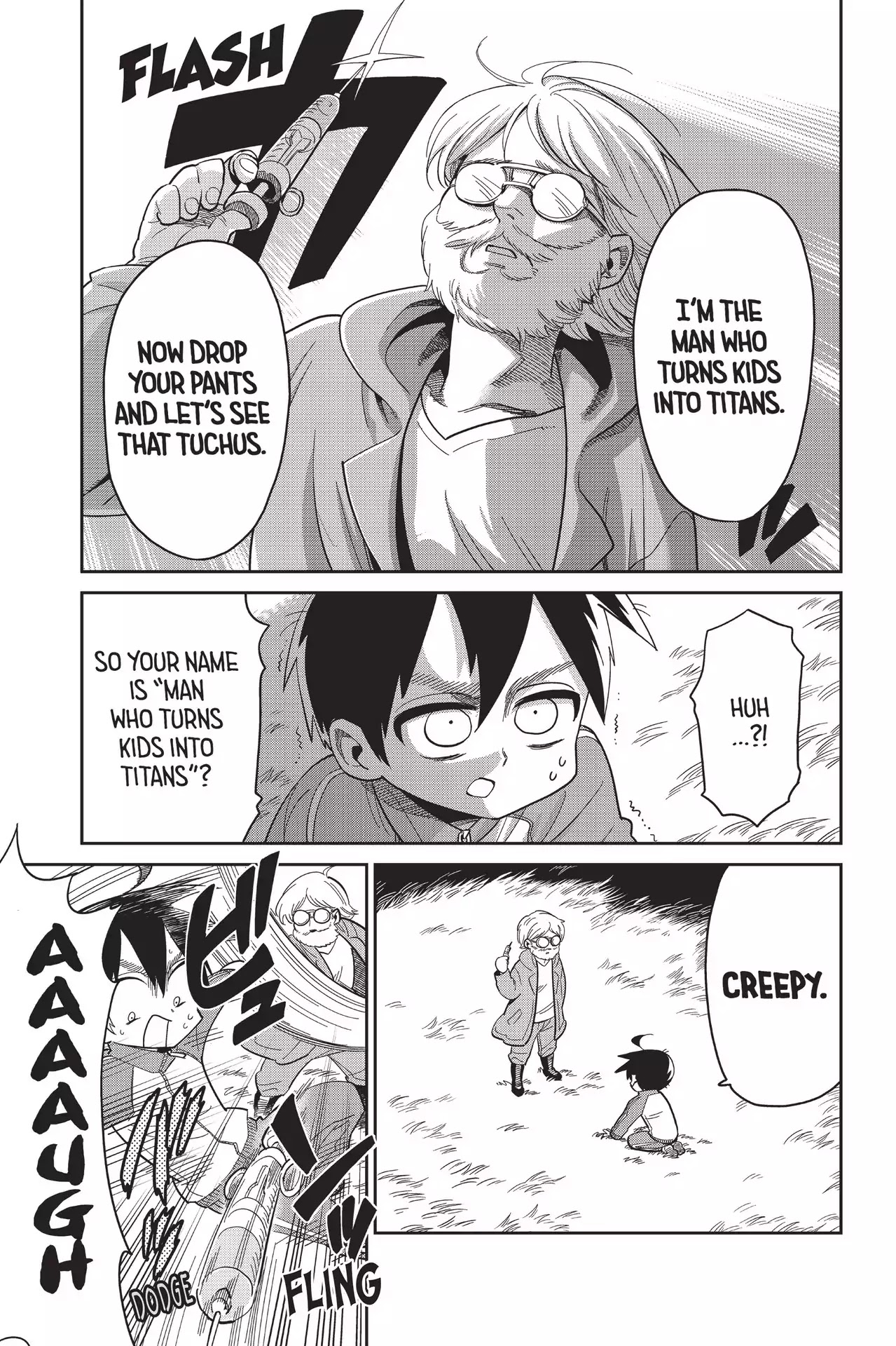 Attack on Titan: Junior High Chapter 79 page 5 - Chapter 79: Vol.5 79th Period: Scary Campus Tales! He Who Turns Kids Into Titans