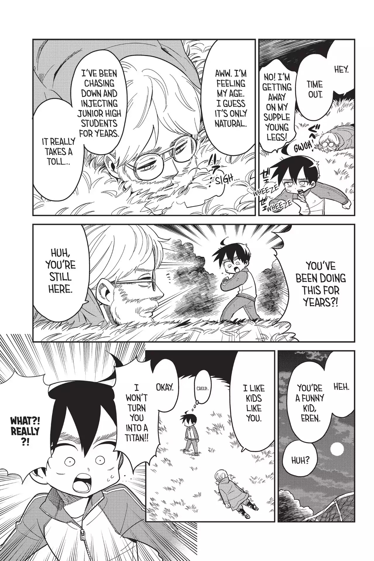 Attack on Titan: Junior High Chapter 79 page 7 - Chapter 79: Vol.5 79th Period: Scary Campus Tales! He Who Turns Kids Into Titans
