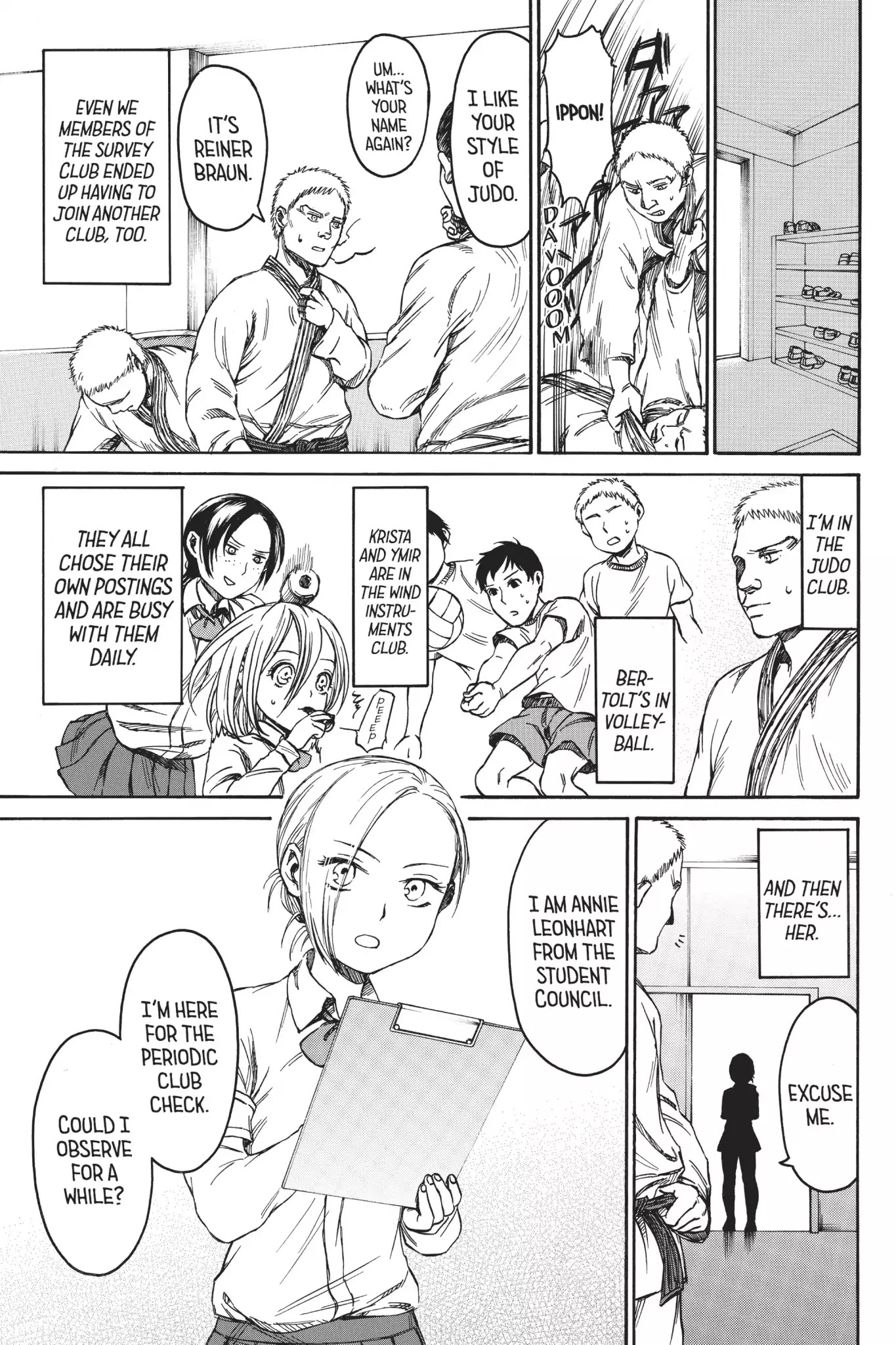 Attack on Titan: Junior High Chapter 9 page 3 - Chapter 9: Vol.1 9th Period: This Is Not A Game