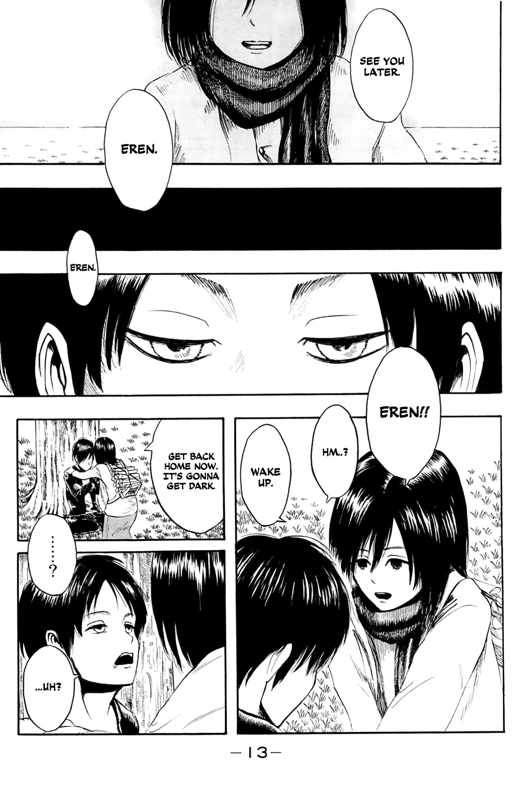 Attack on Titan manga, chapter 1, page 20 of 59