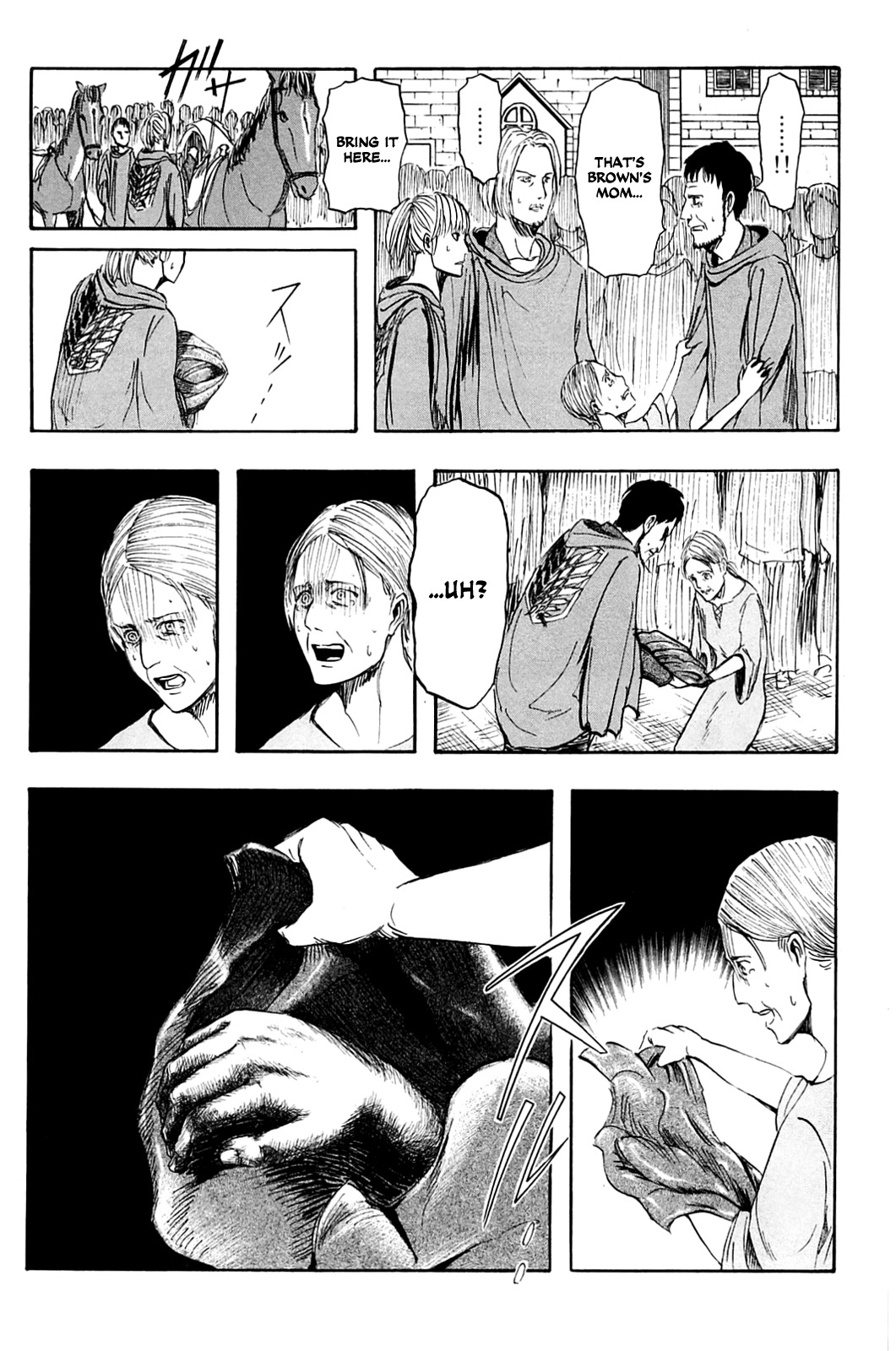 Attack on Titan manga, chapter 1, page 36 of 59