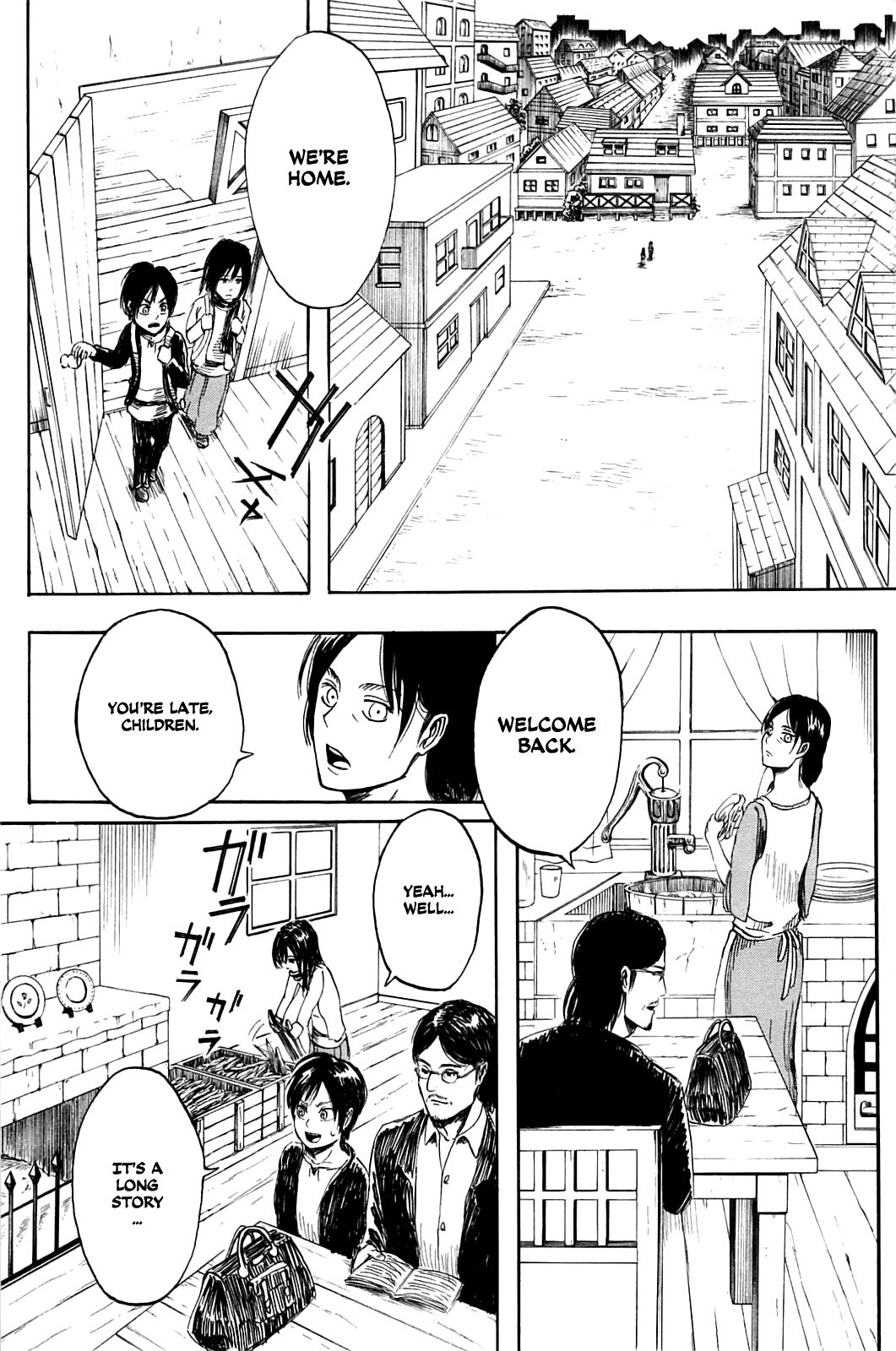 Attack on Titan manga, chapter 1, page 43 of 59