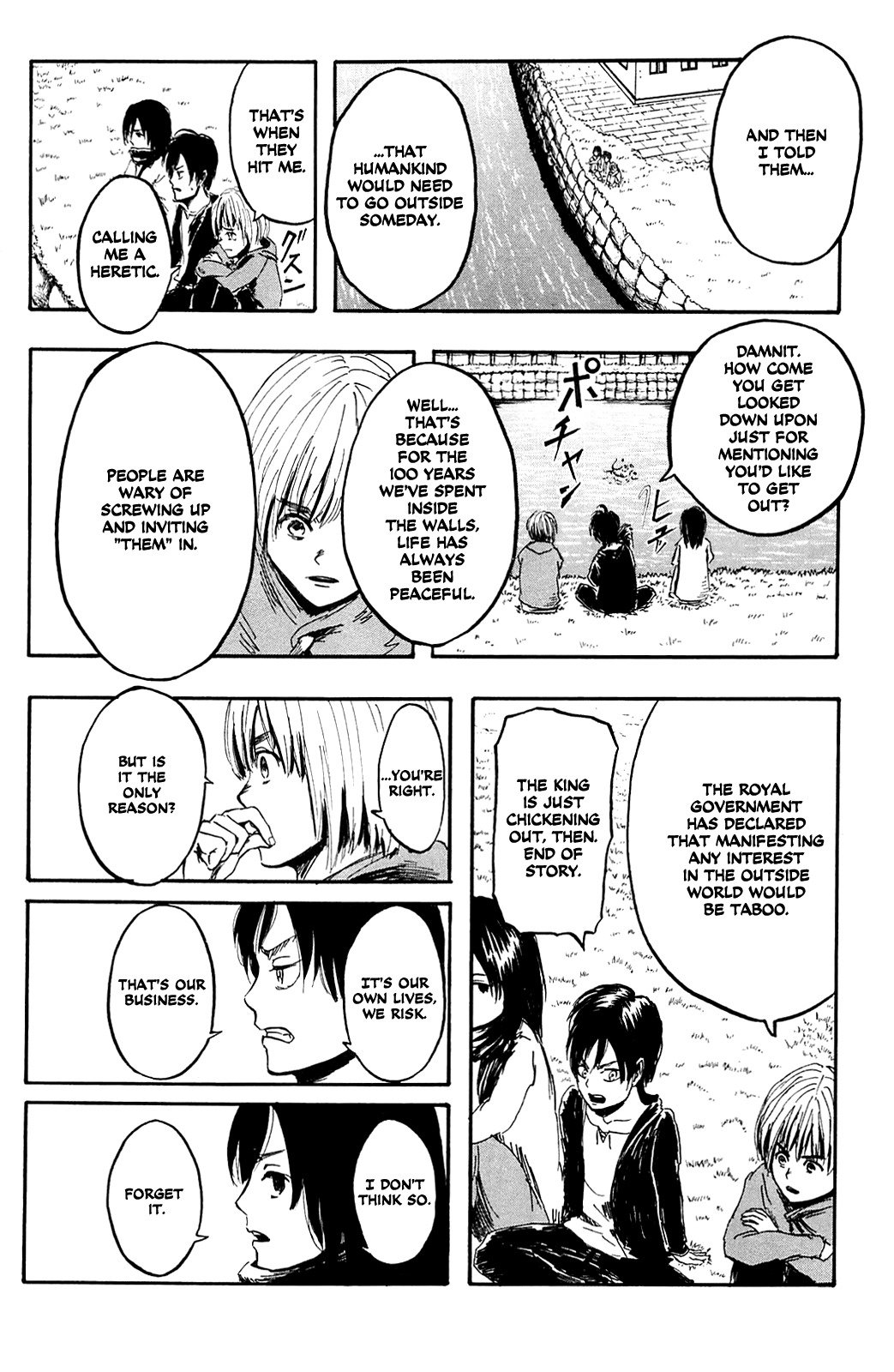 Attack on Titan manga, chapter 1, page 50 of 59