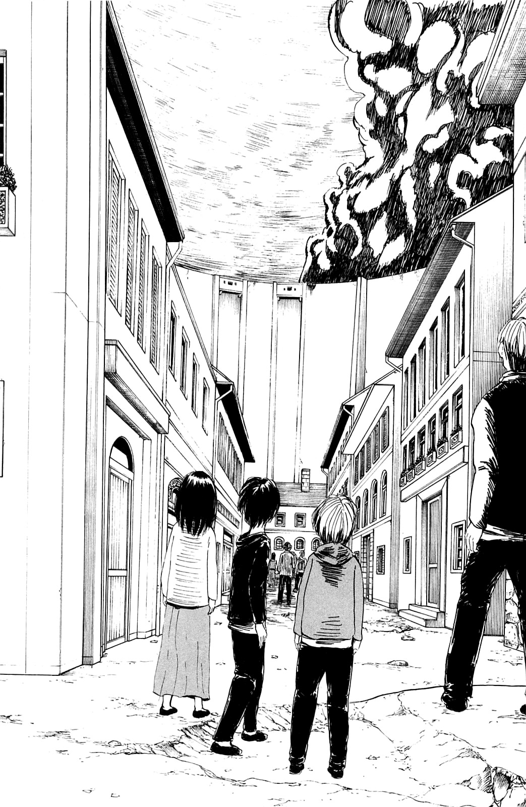 Attack on Titan manga, chapter 1, page 54 of 59