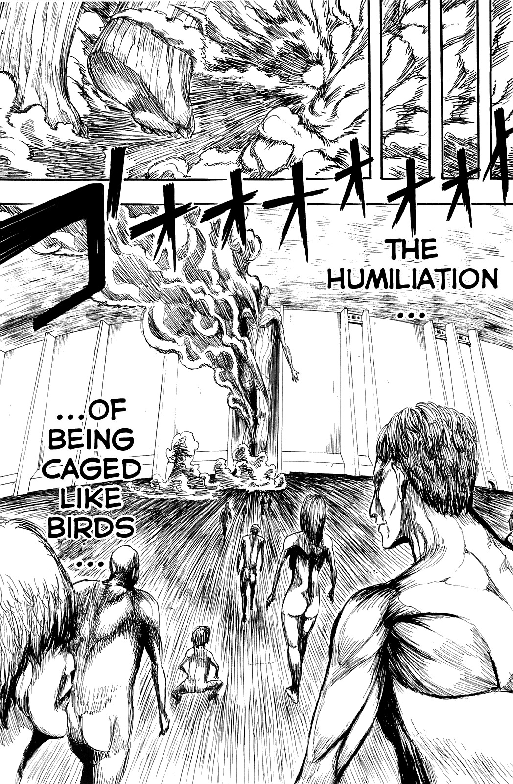 Attack on Titan manga, chapter 1, page 59 of 59