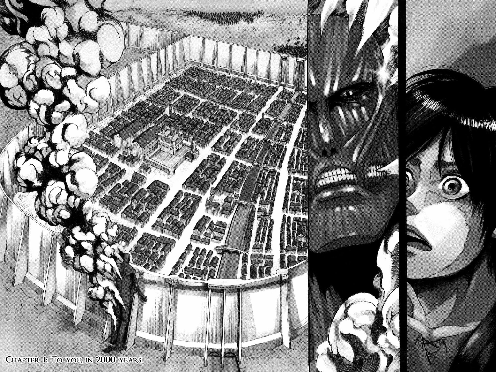 Attack on Titan manga, chapter 1, page 9 of 59
