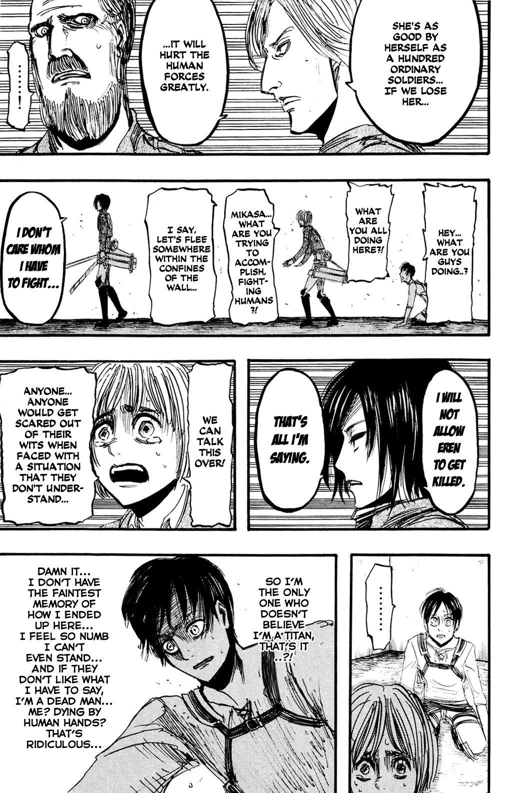Attack on Titan manga, chapter 10, page 28 of 43