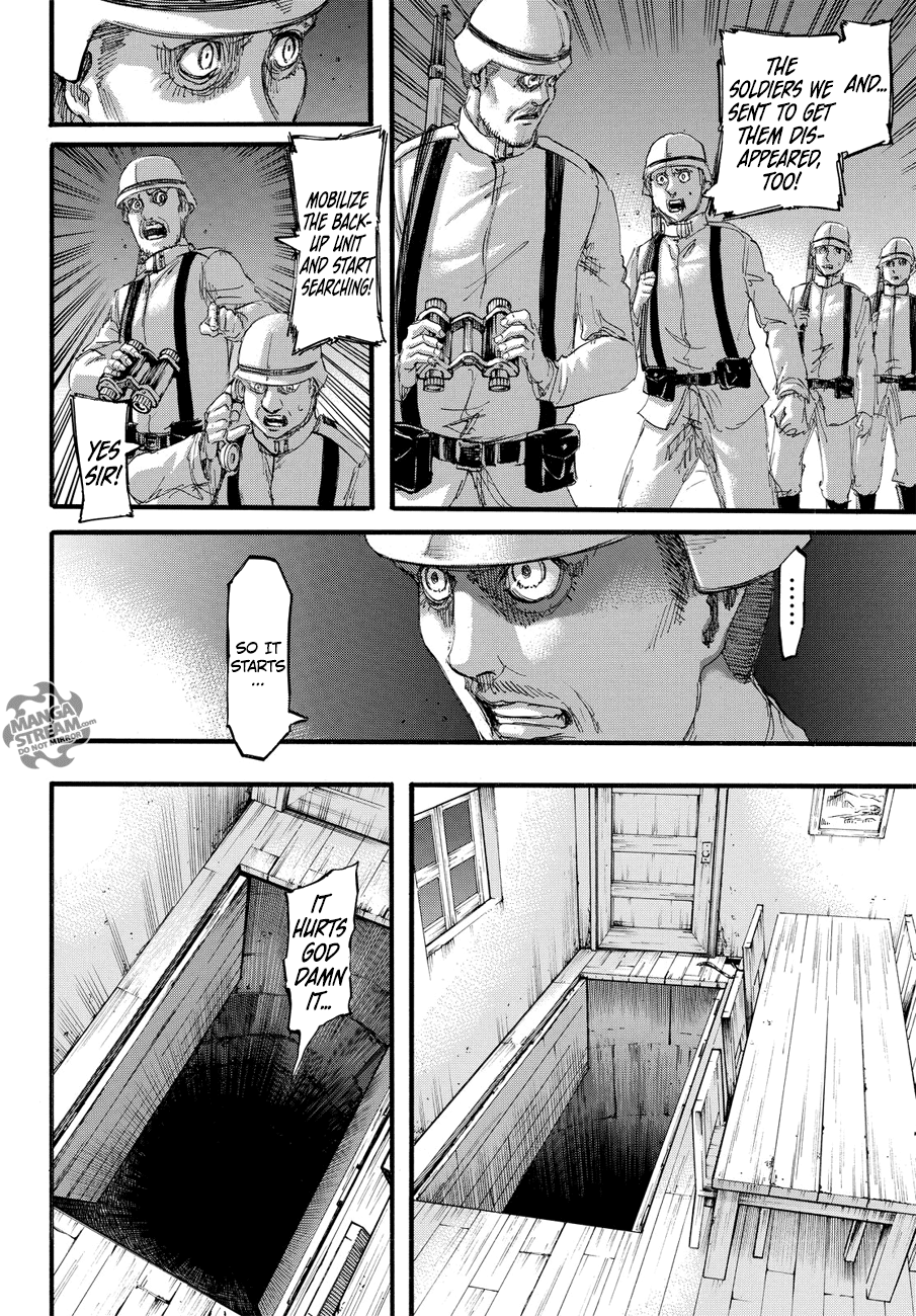 Attack on Titan manga, chapter 100, page 12 of 43