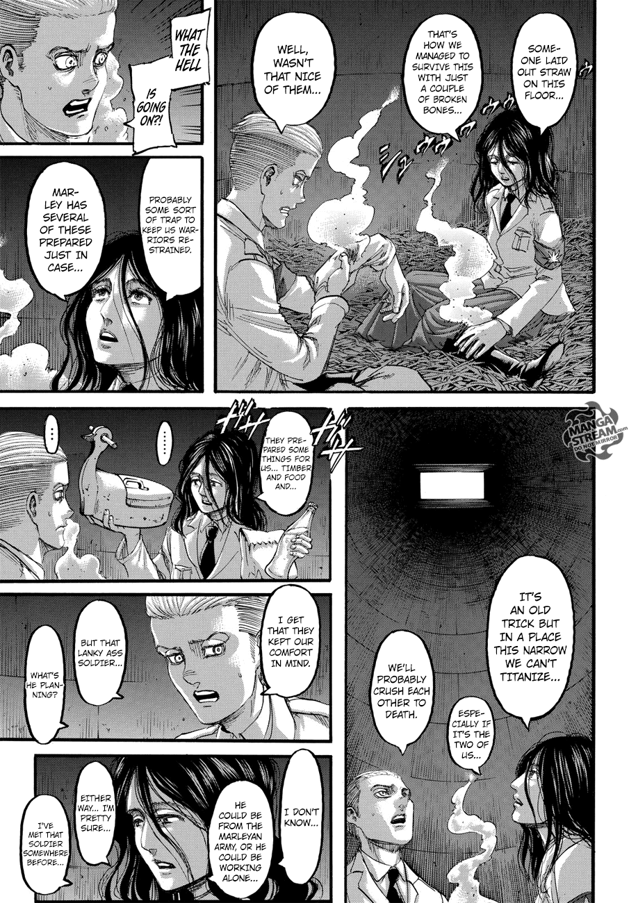 Attack on Titan manga, chapter 100, page 13 of 43
