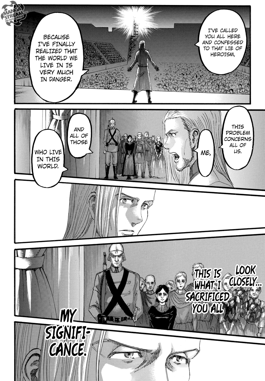 Attack on Titan manga, chapter 100, page 14 of 43