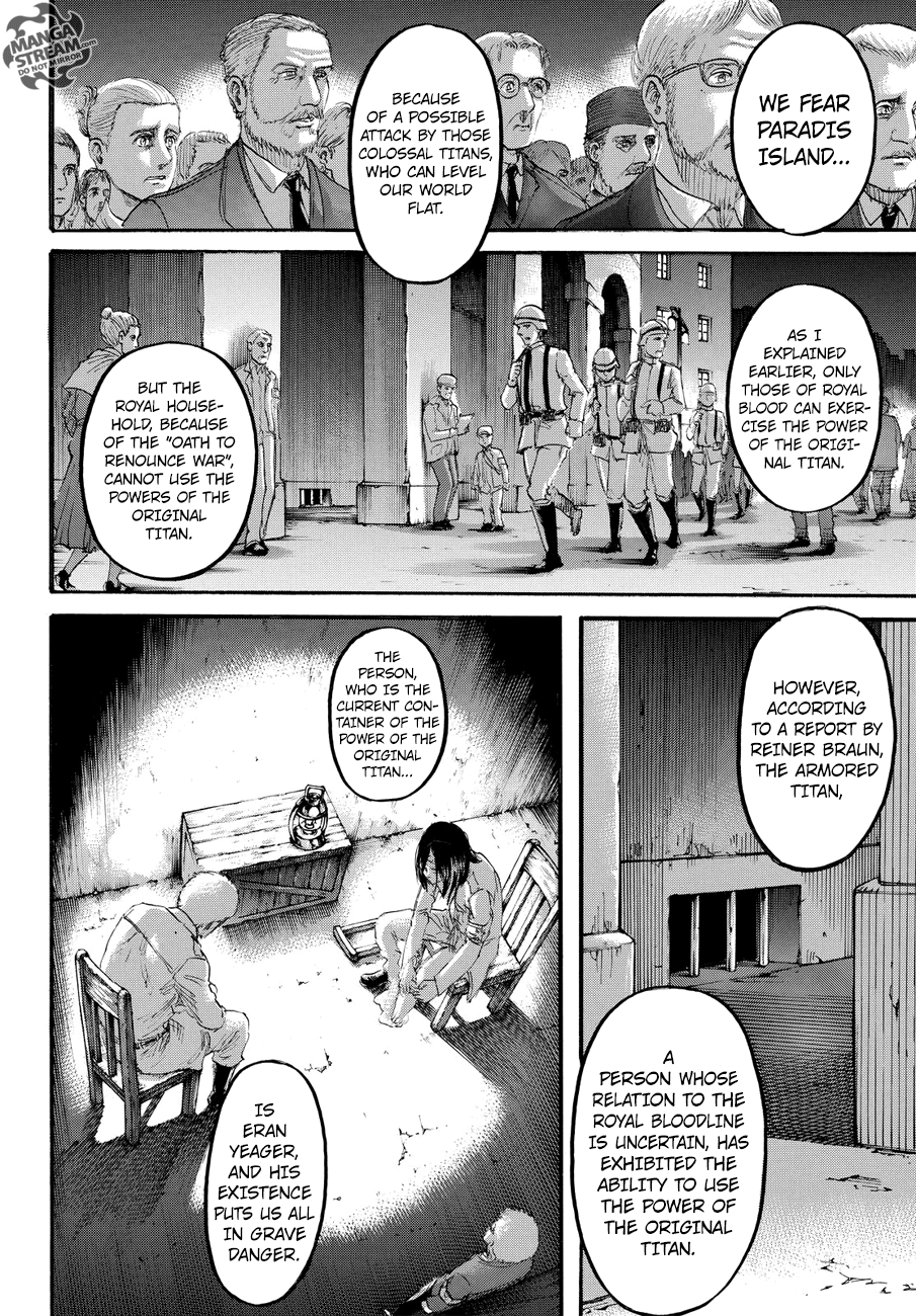 Attack on Titan manga, chapter 100, page 16 of 43