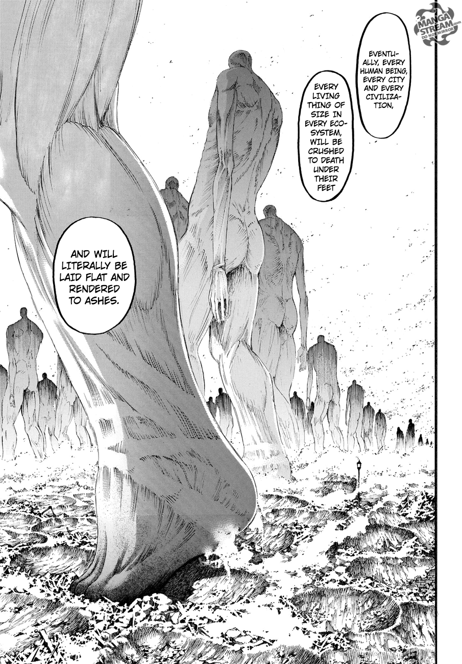 Attack on Titan manga, chapter 100, page 21 of 43