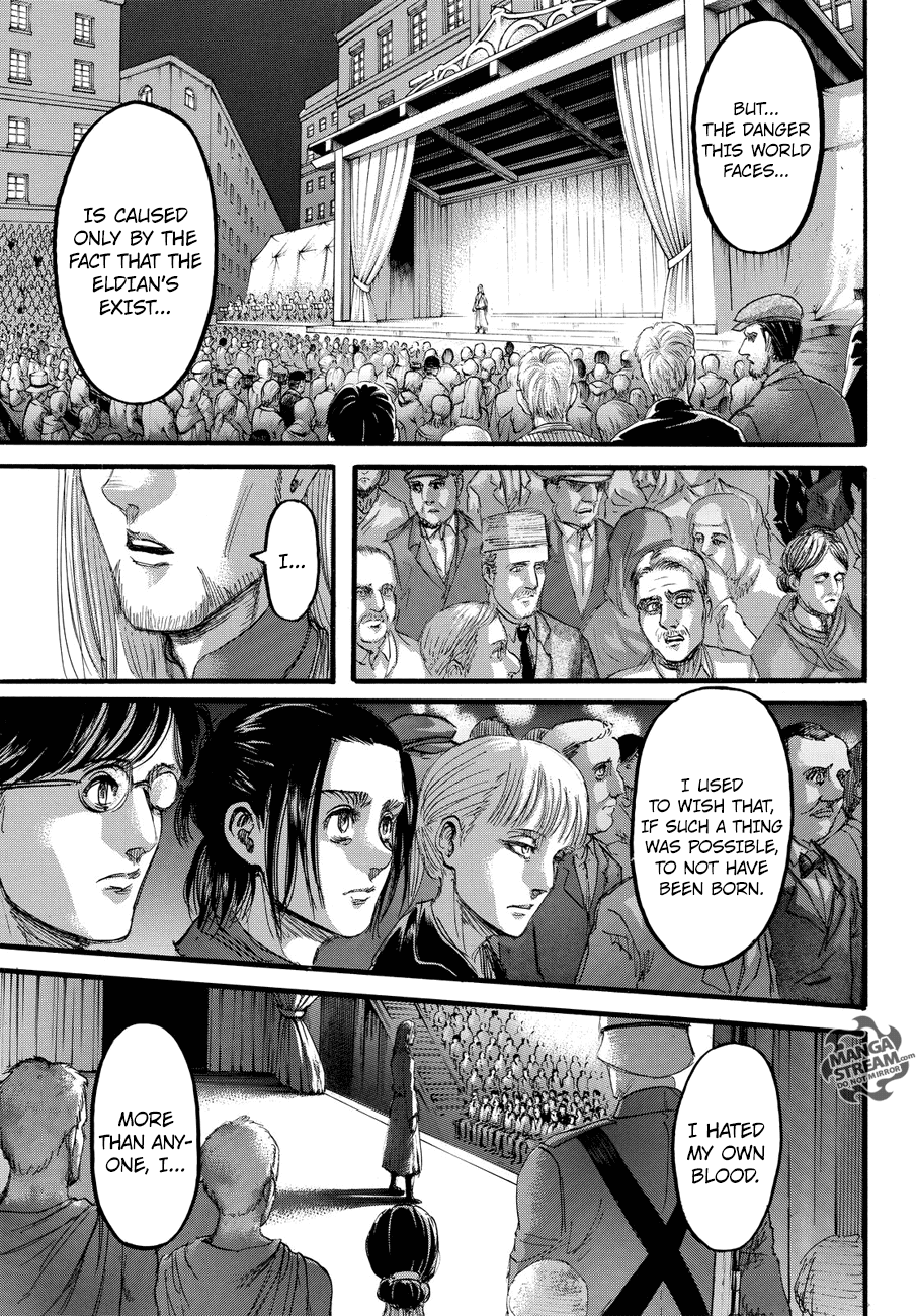 Attack on Titan manga, chapter 100, page 33 of 43