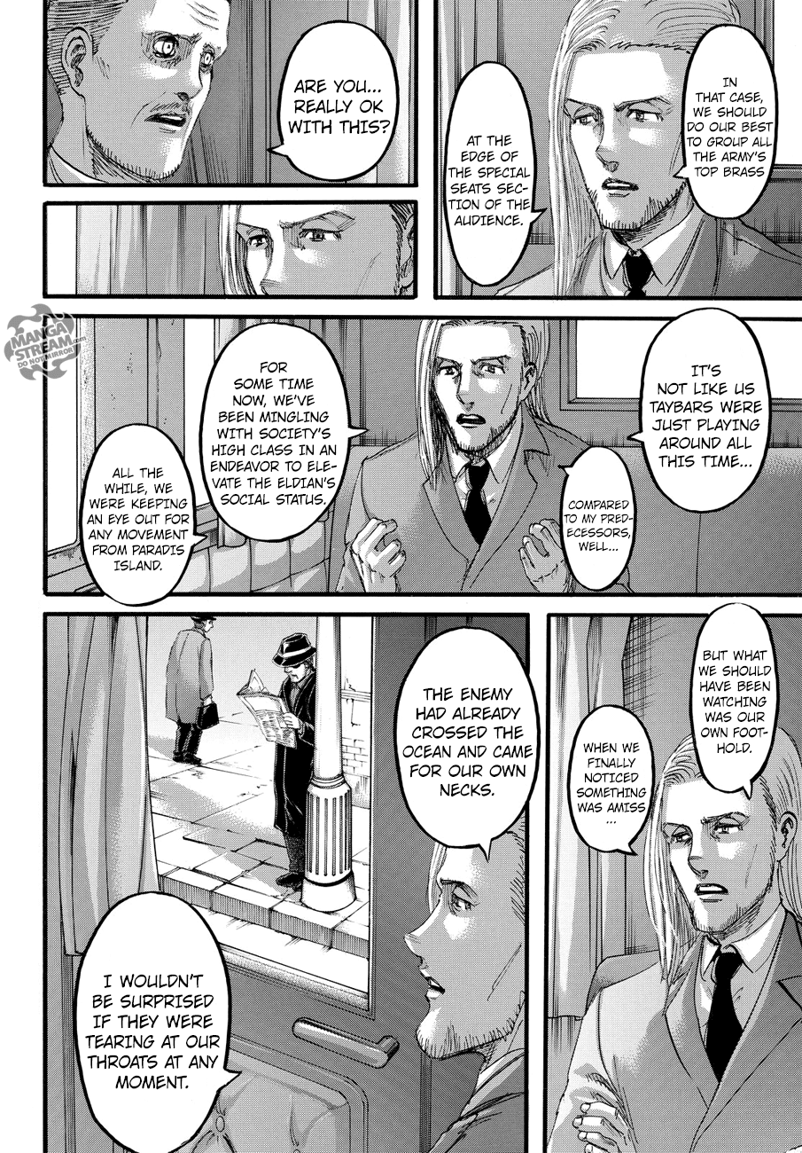 Attack on Titan manga, chapter 100, page 4 of 43
