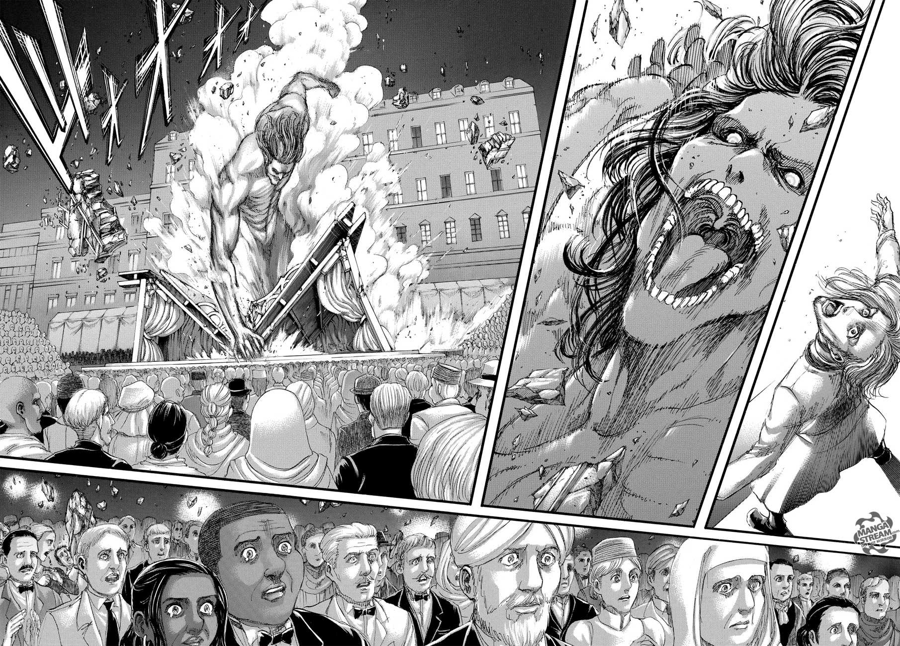 Attack on Titan manga, chapter 100, page 42 of 43