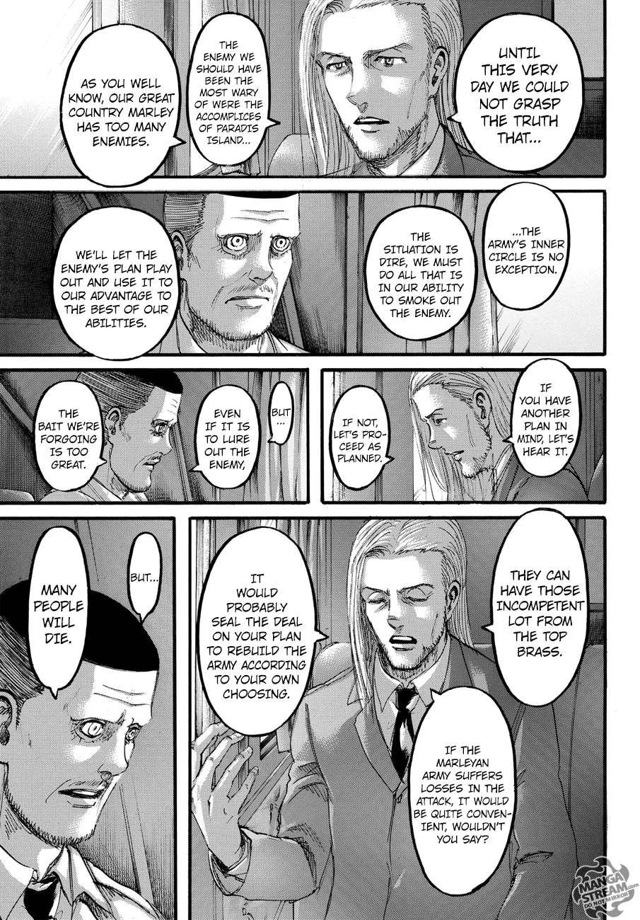 Attack on Titan manga, chapter 100, page 5 of 43