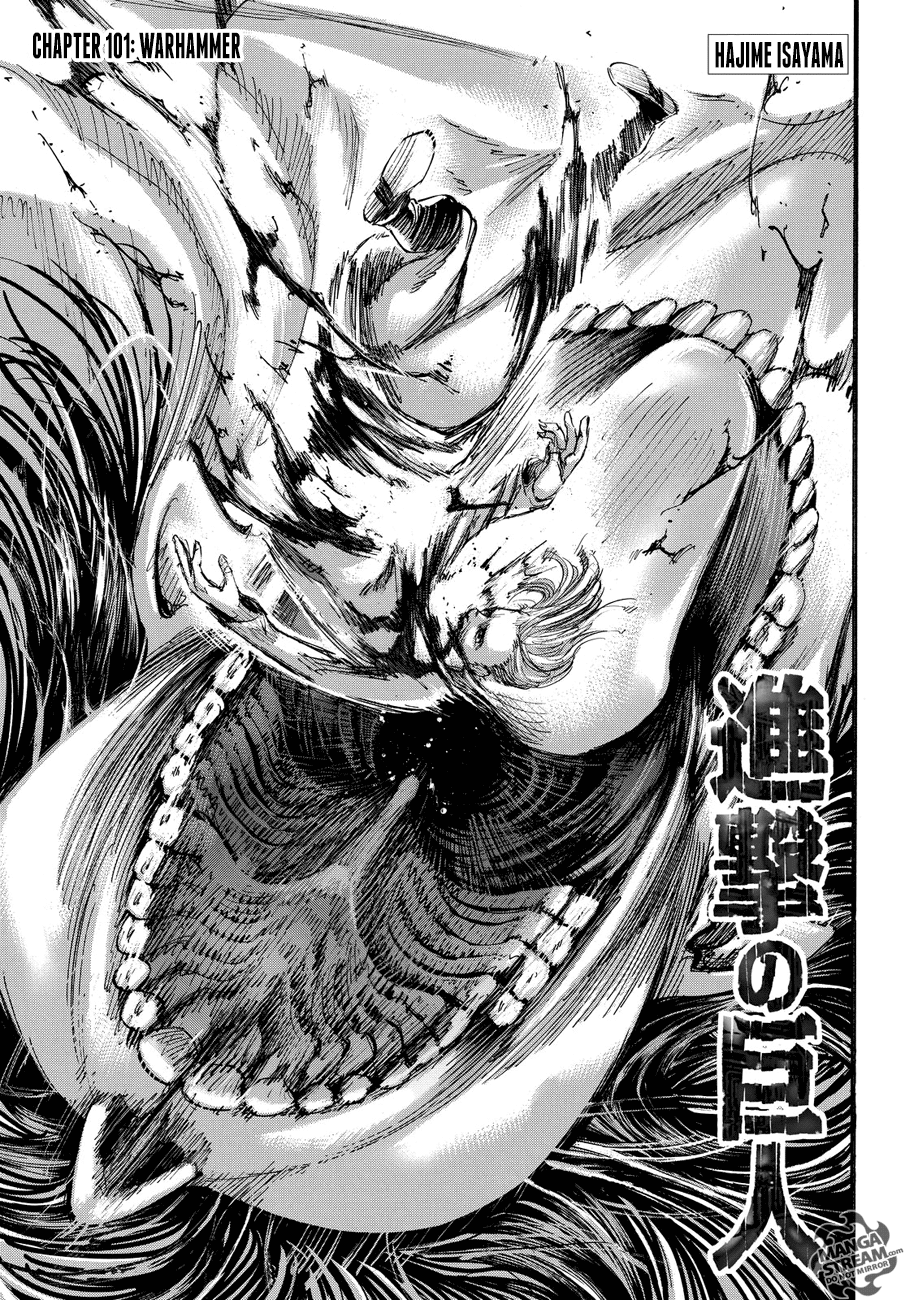Attack on Titan manga, chapter 101, page 1 of 41
