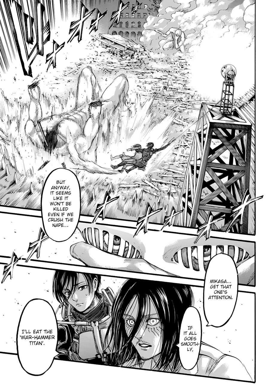 Attack on Titan manga, chapter 102, page 13 of 46