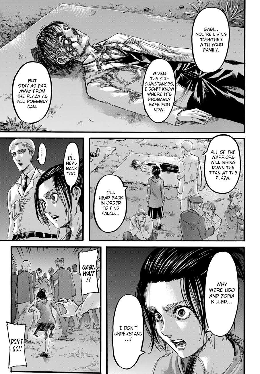 Attack on Titan manga, chapter 102, page 15 of 46