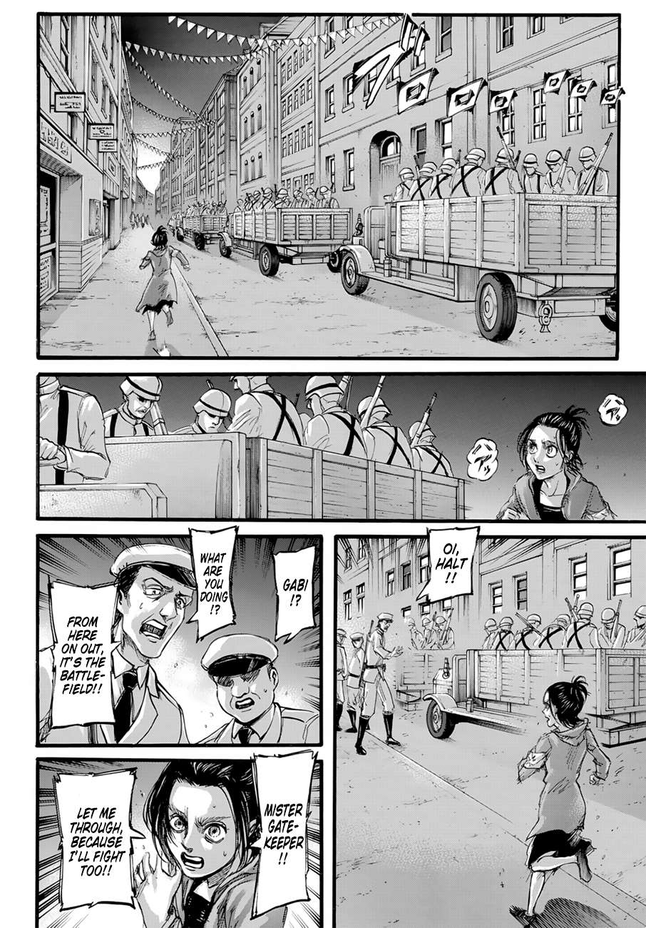 Attack on Titan manga, chapter 102, page 16 of 46