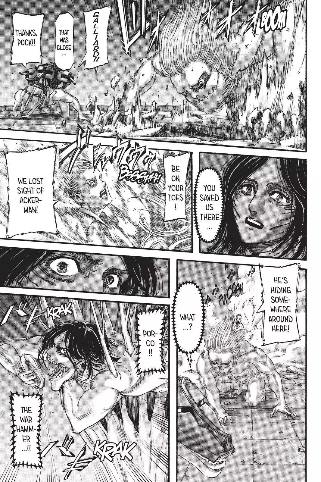 Attack on Titan manga, chapter 103, page 16 of 46