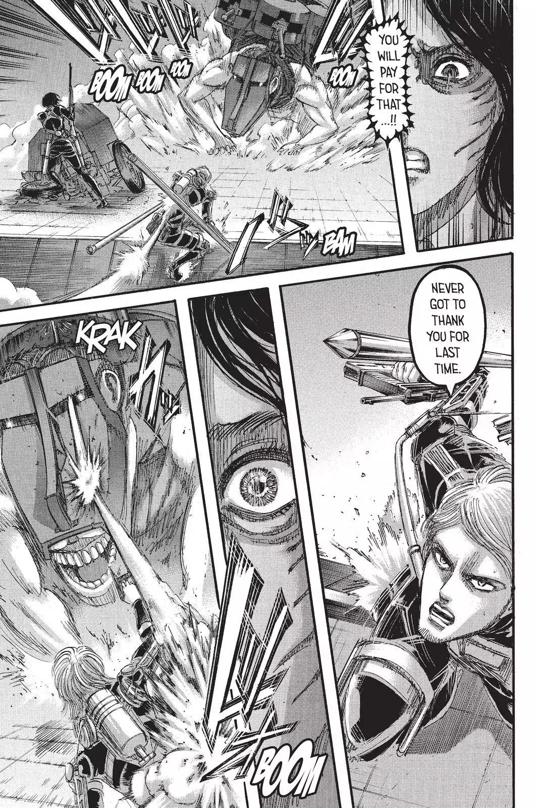 Attack on Titan manga, chapter 103, page 42 of 46