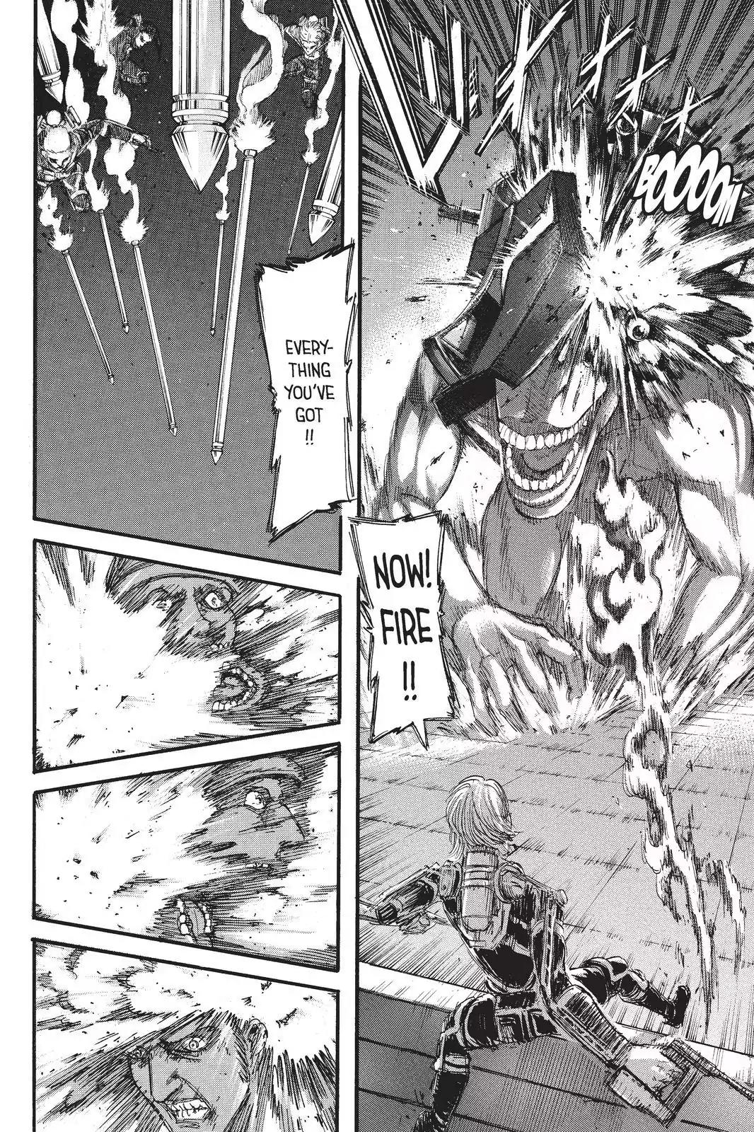 Attack on Titan manga, chapter 103, page 43 of 46